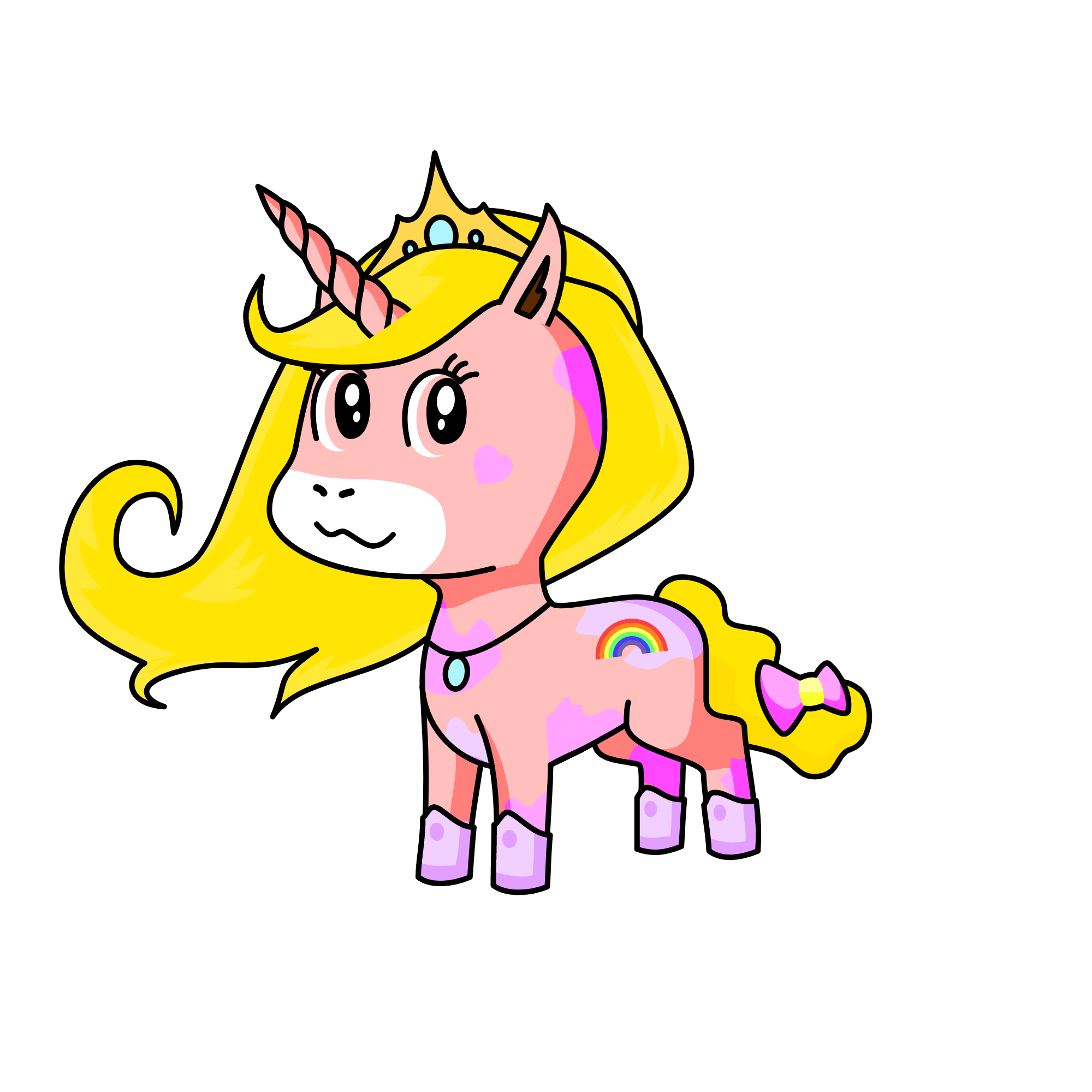 Rainbow, the unicorn