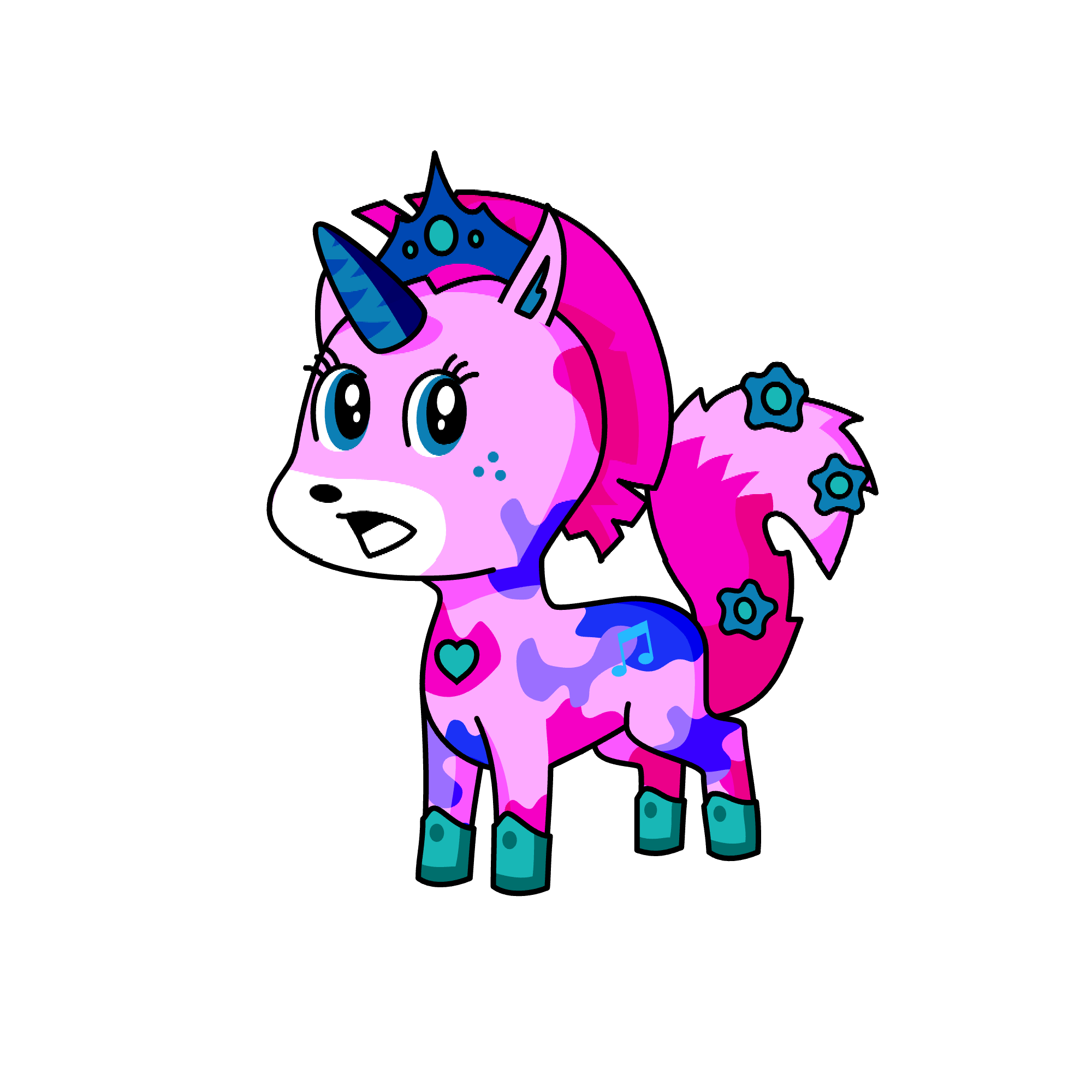 Kandi Korn, the unicorn