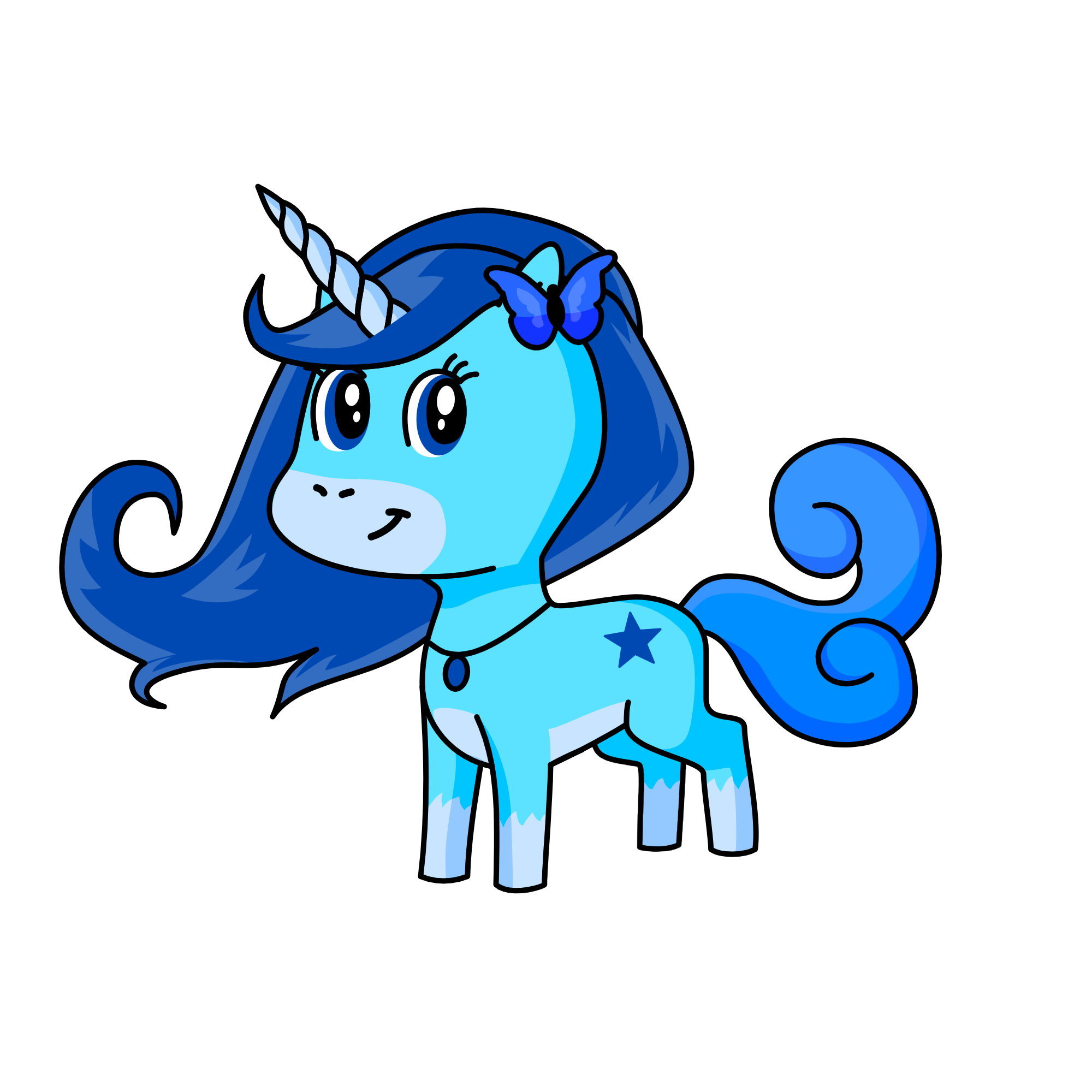 Snow, the unicorn