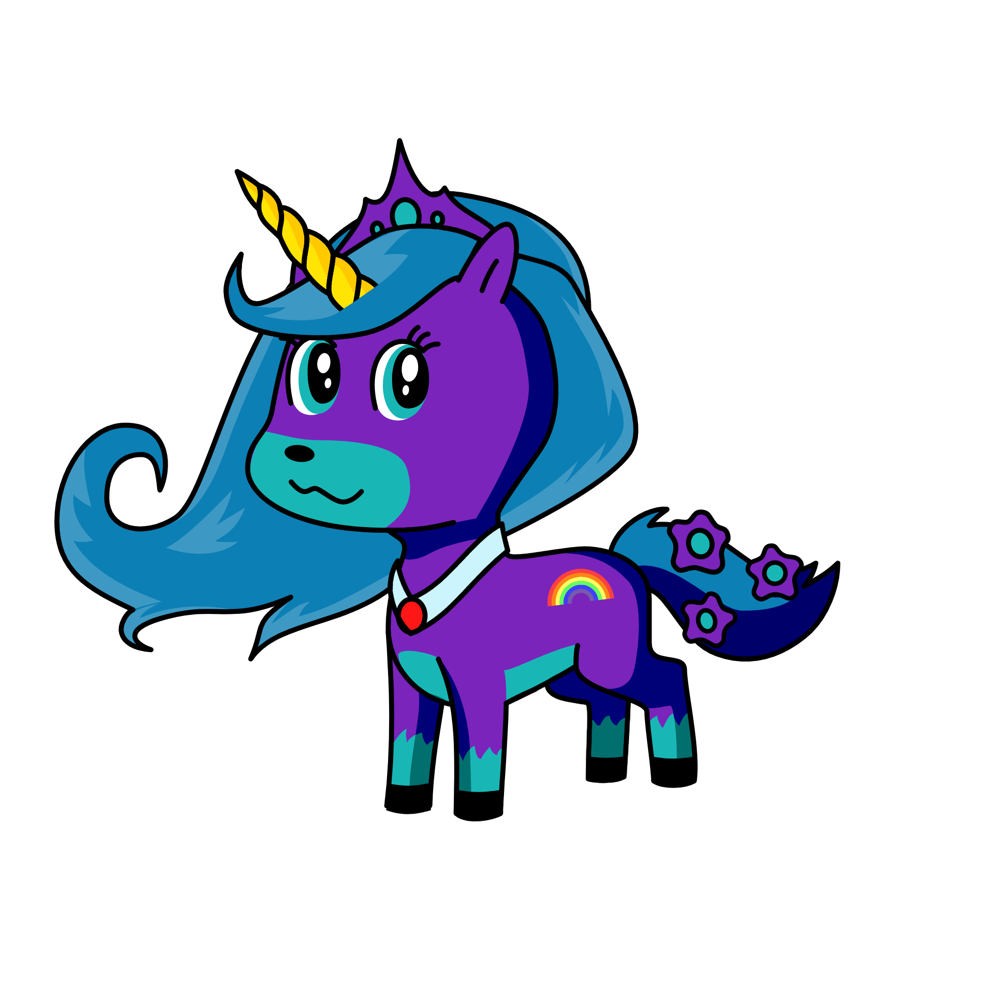 princess foxy, the unicorn