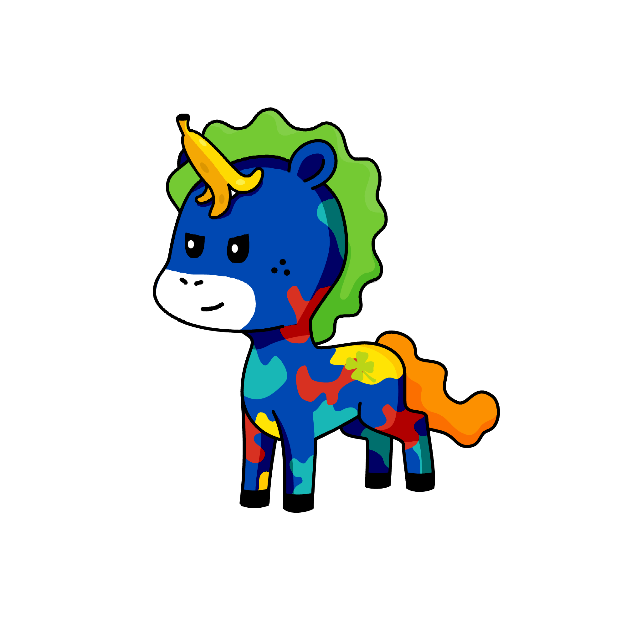 Show Me Image Of 55 In Numberblocks!, the unicorn