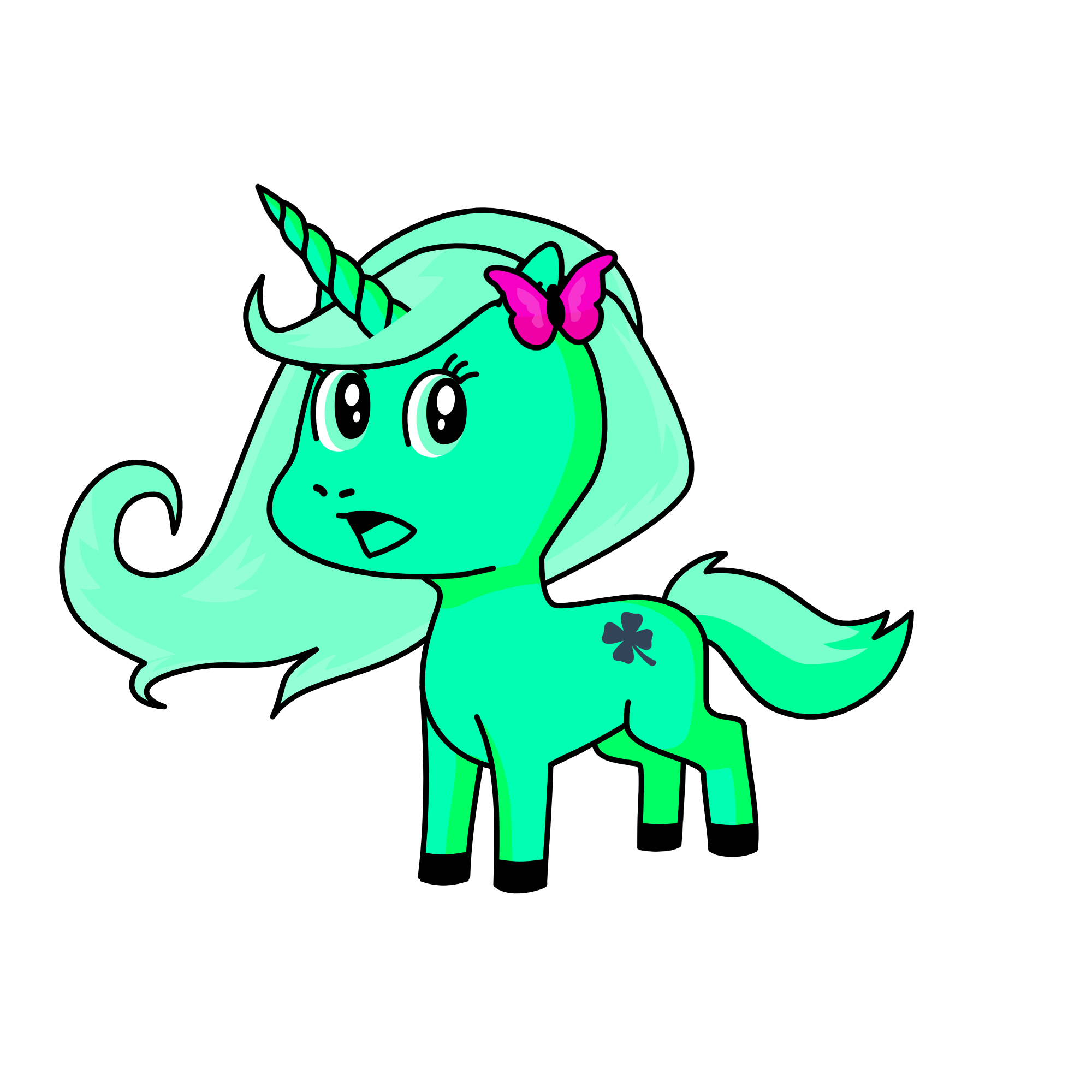Mint tea , the unicorn