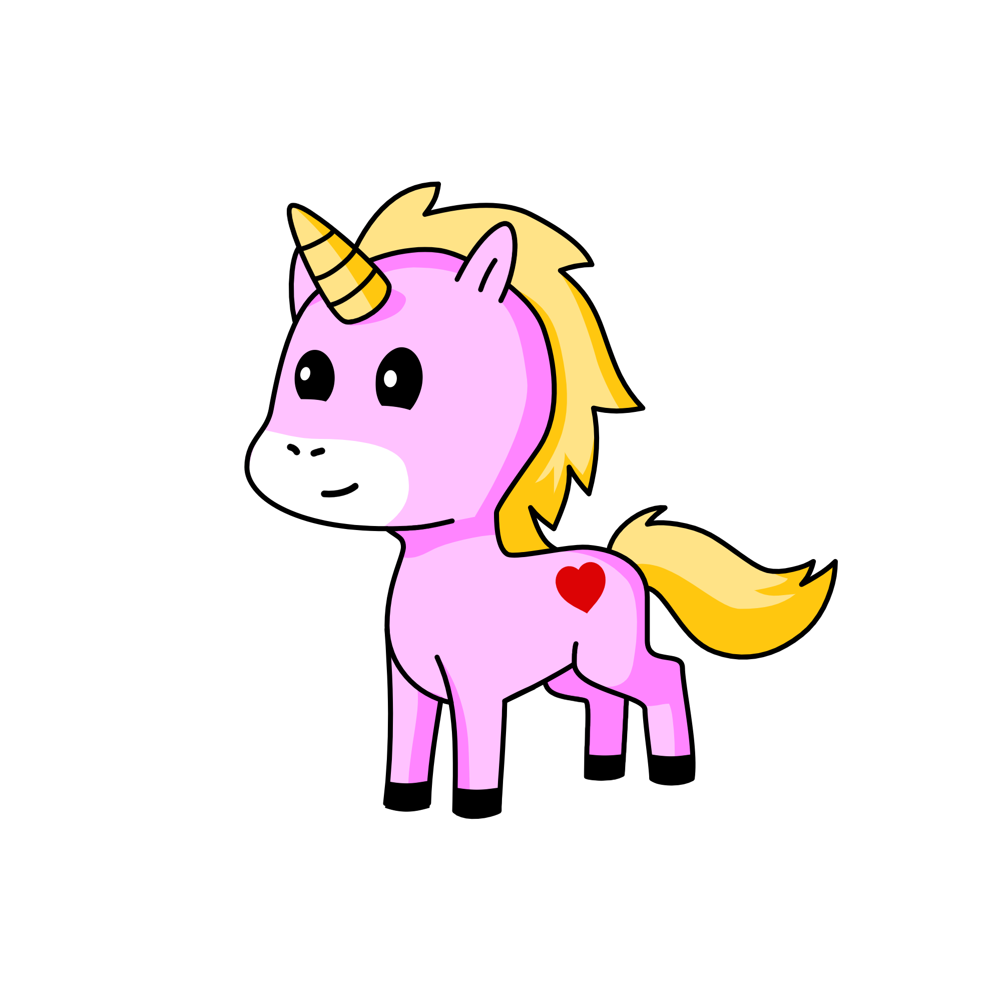 Tulip pie, the unicorn