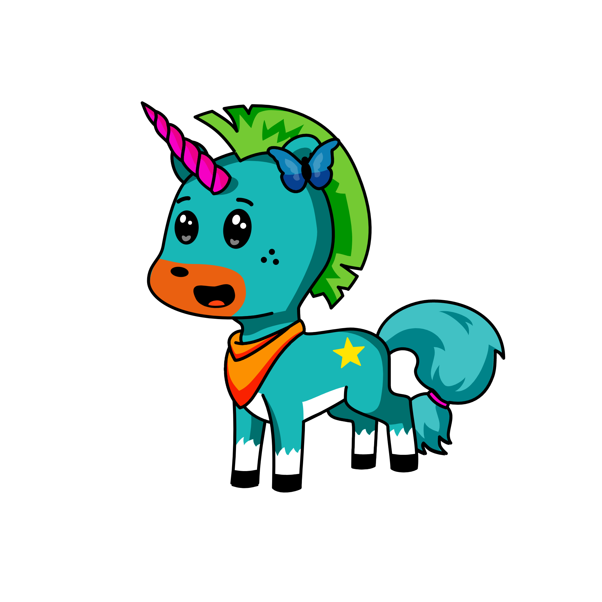 can, the unicorn