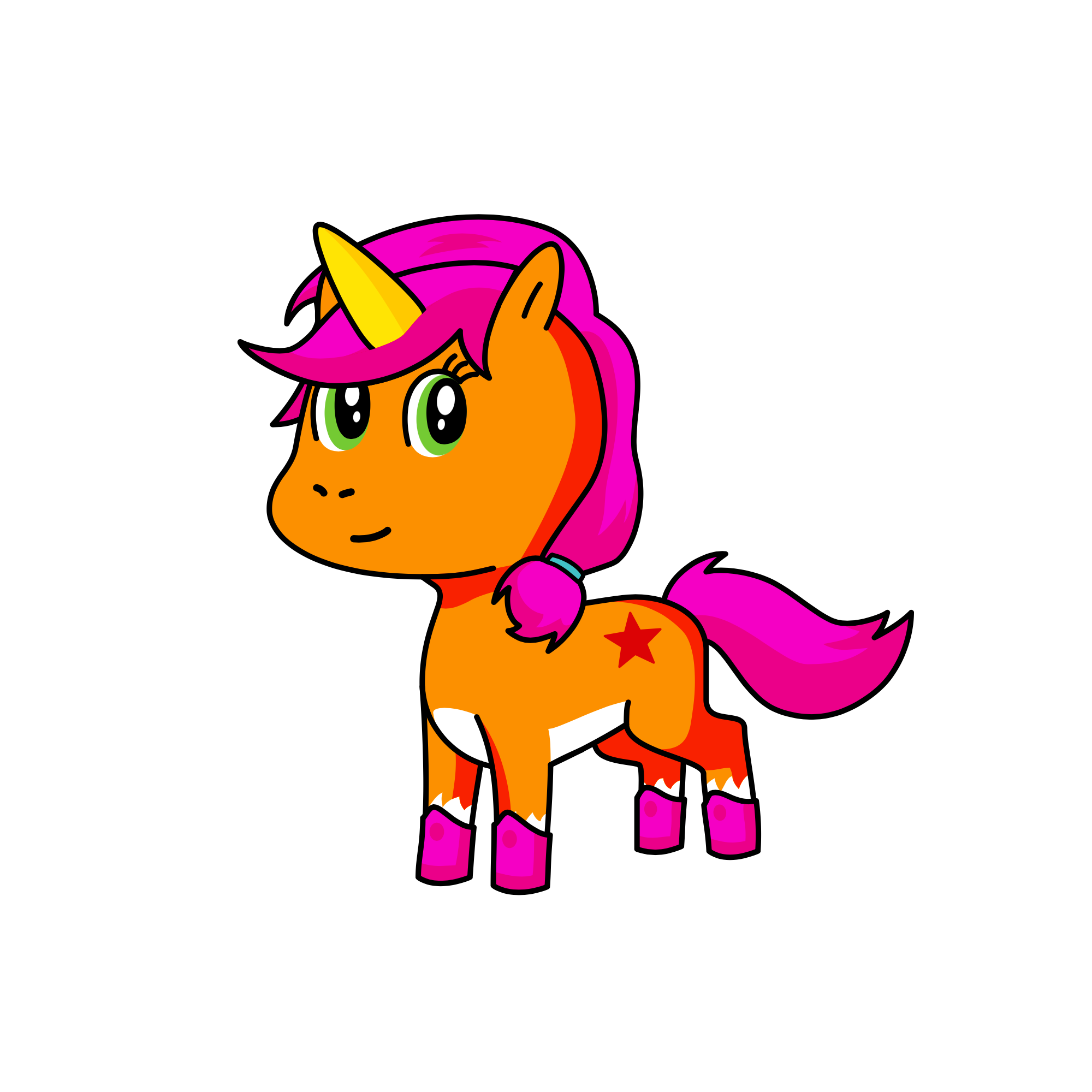 Flippin' sunny, the unicorn