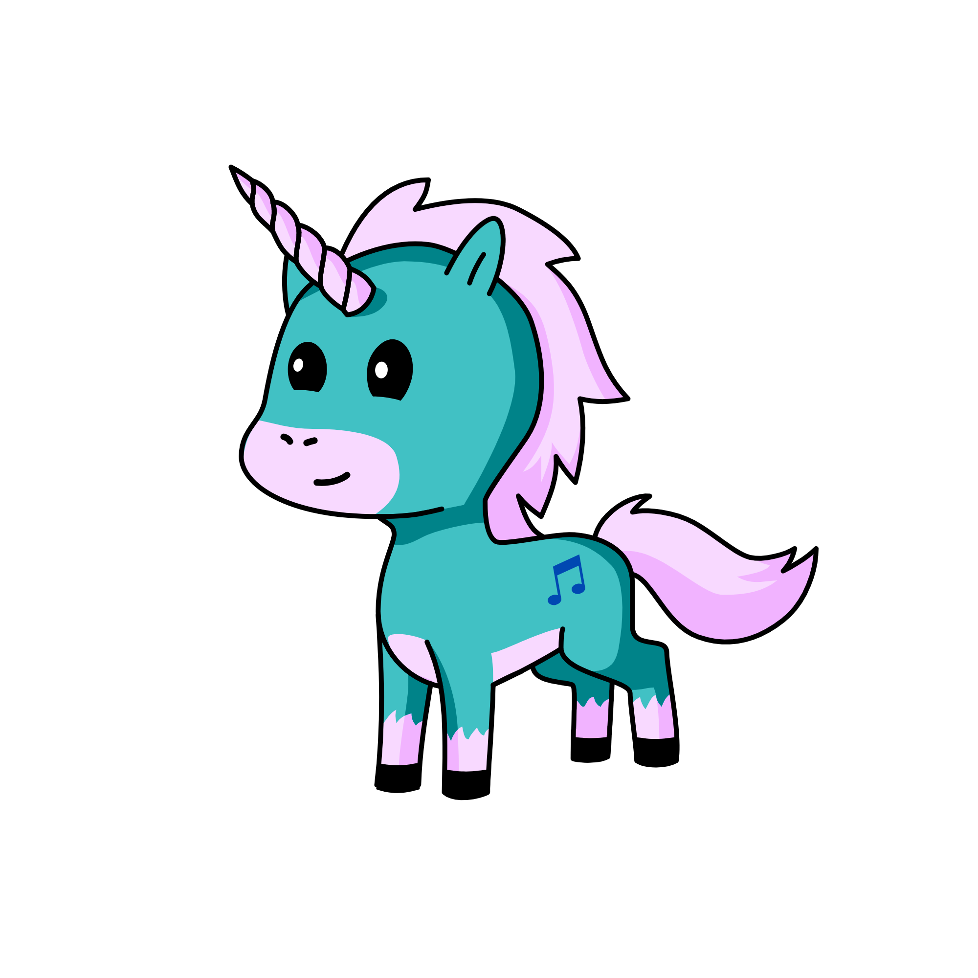 Cloudy, the unicorn