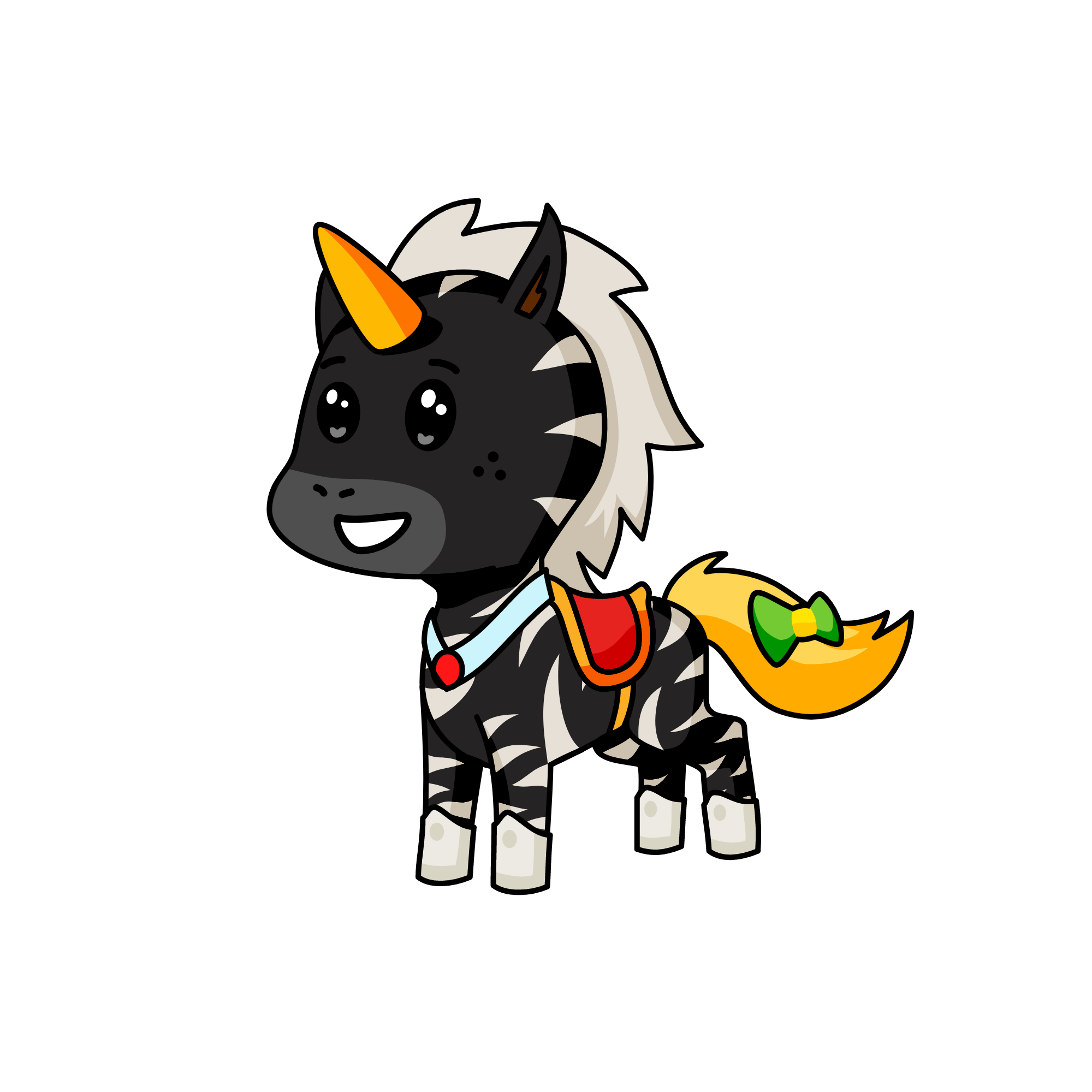 Zebbie, the unicorn