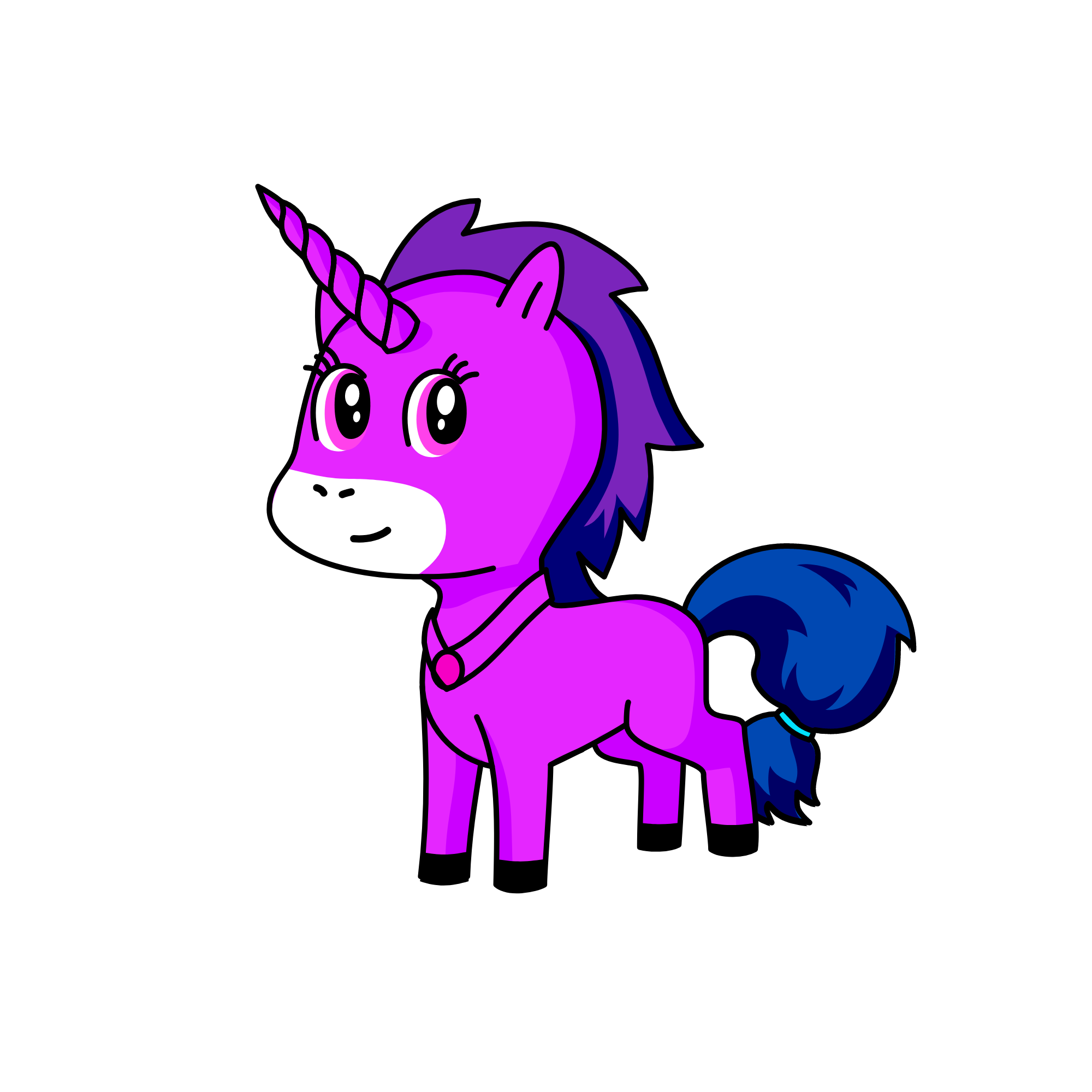 lavender pinky, the unicorn