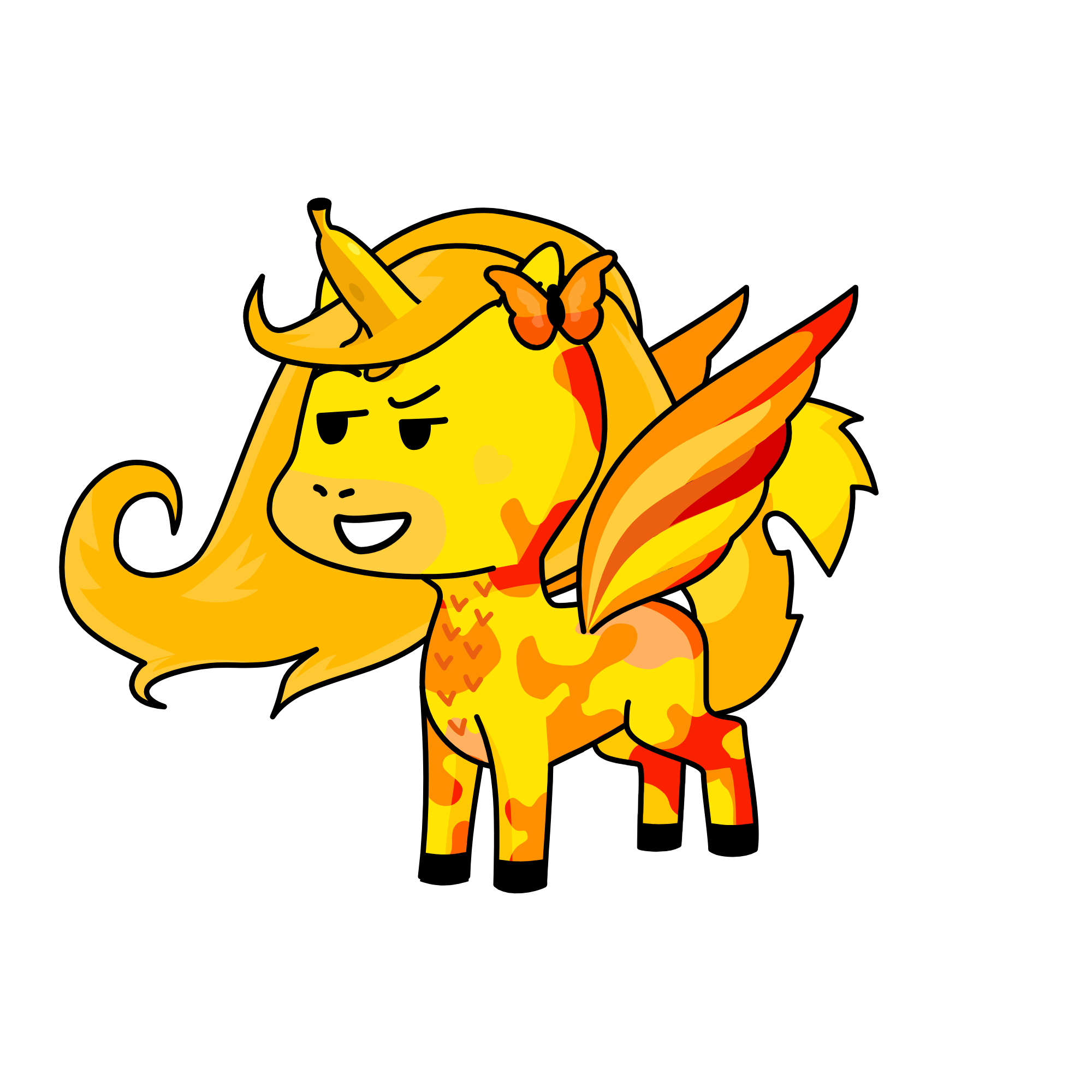 banana, the unicorn