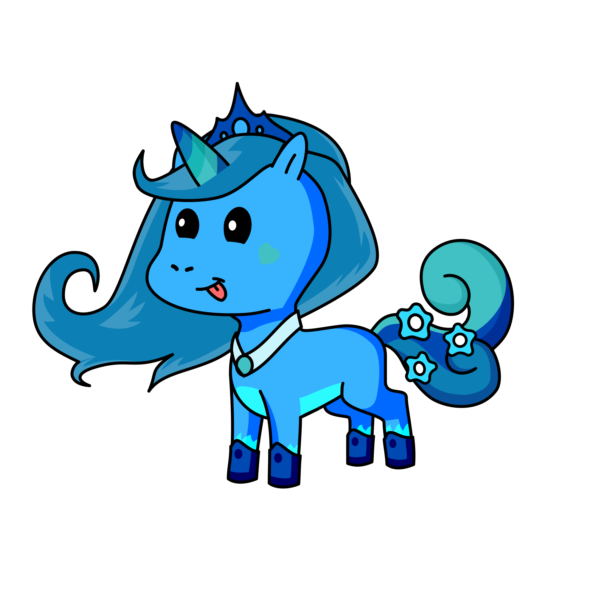 Snowpuff, the unicorn