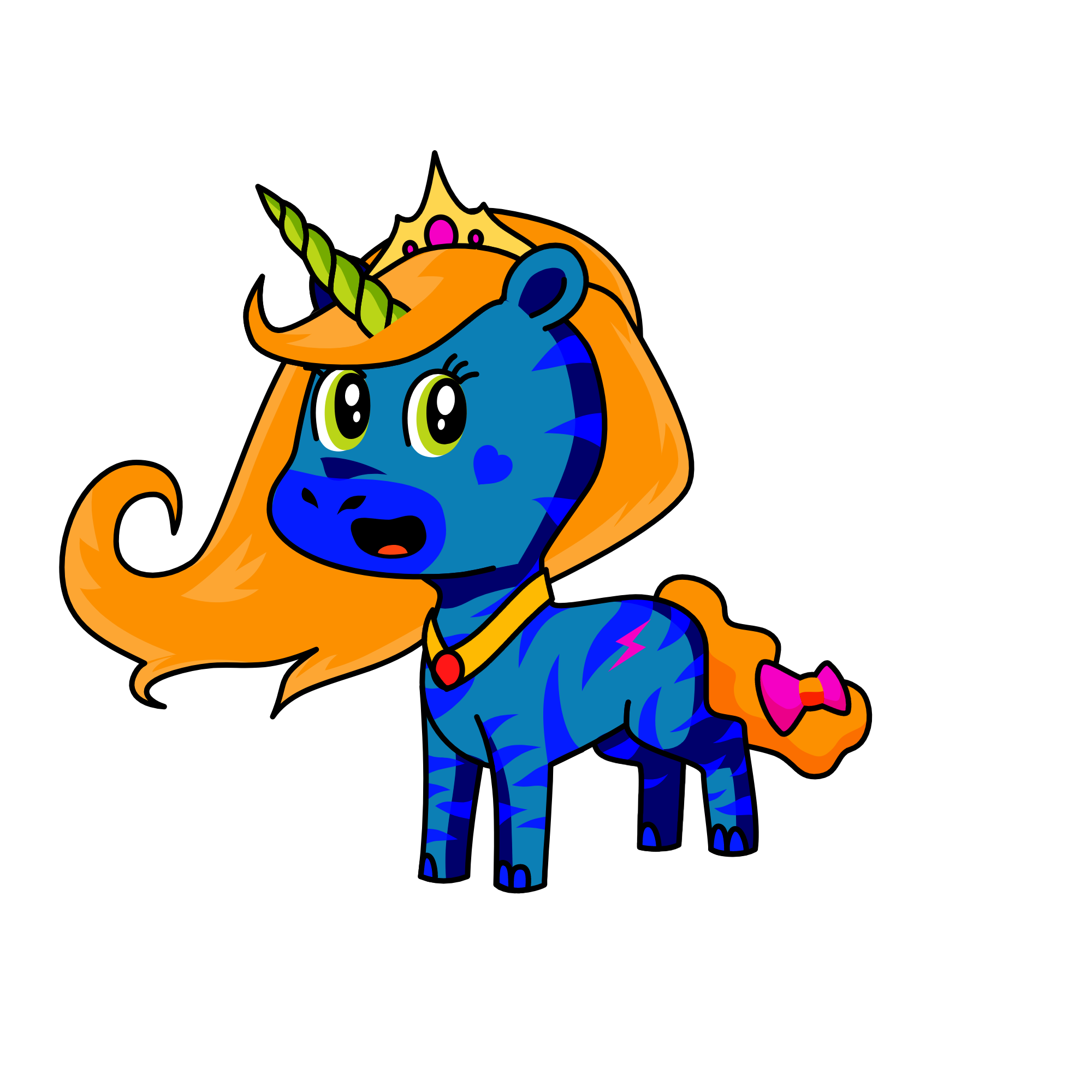 Zebra Princess, the unicorn