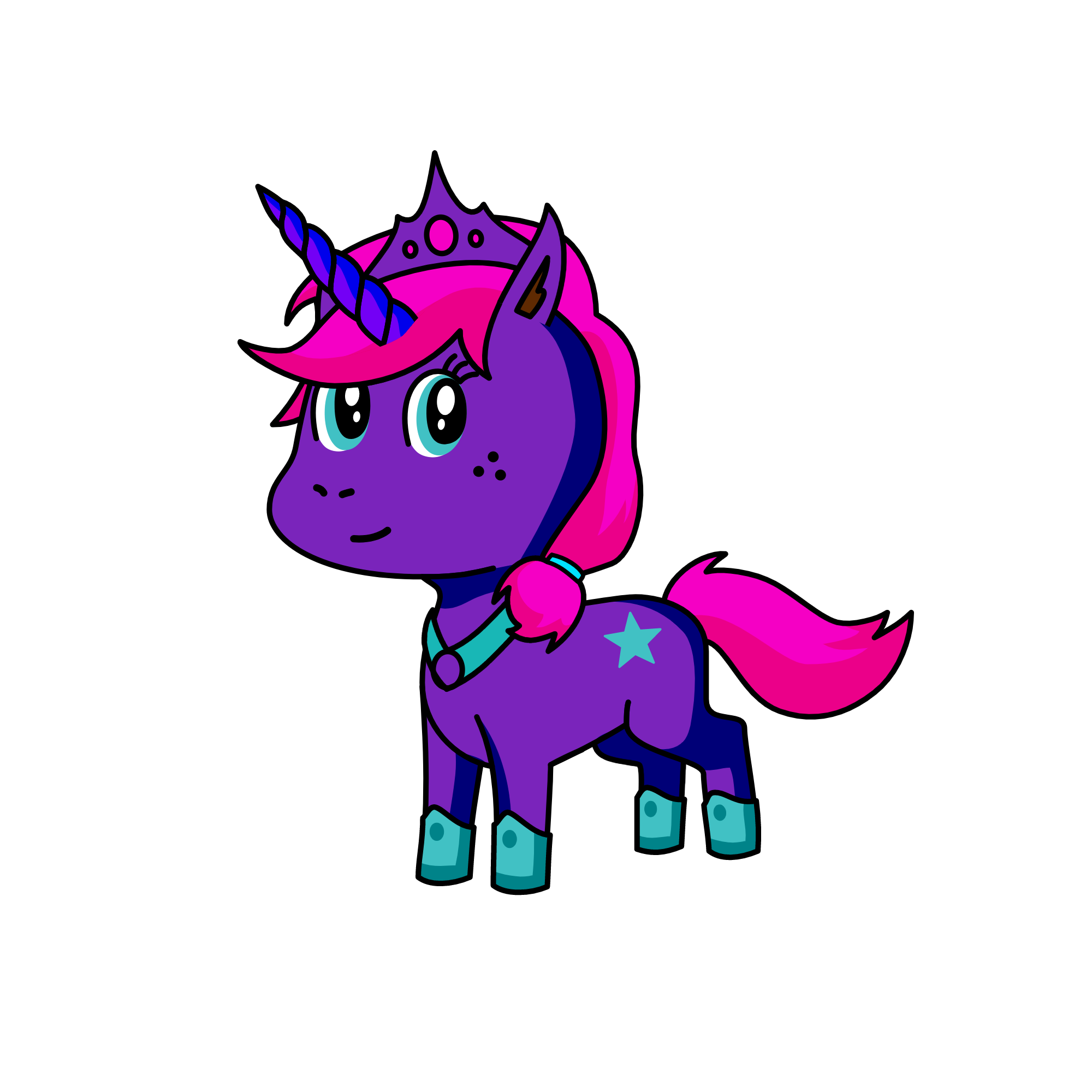 Midnight, the unicorn