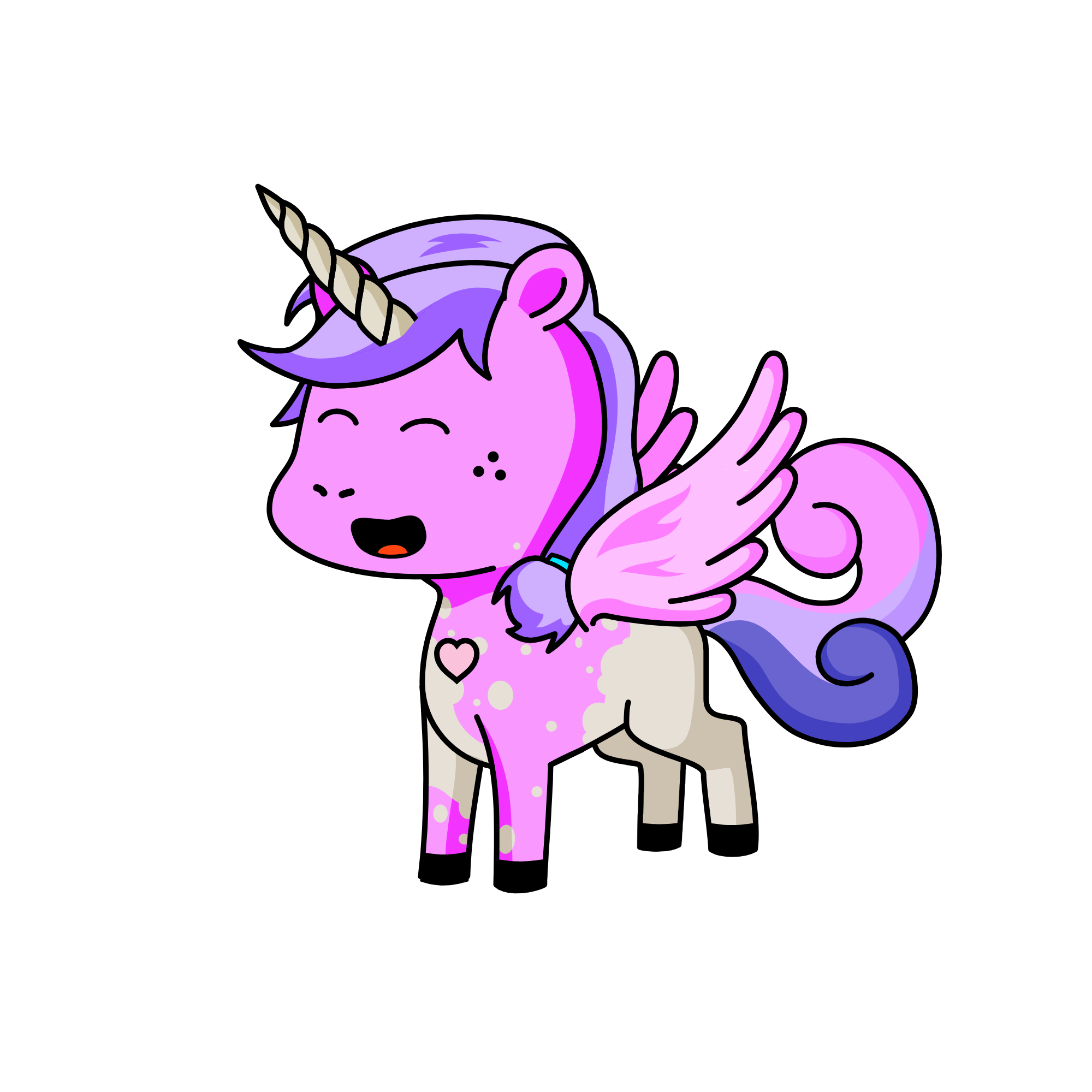 magenta plum, the unicorn