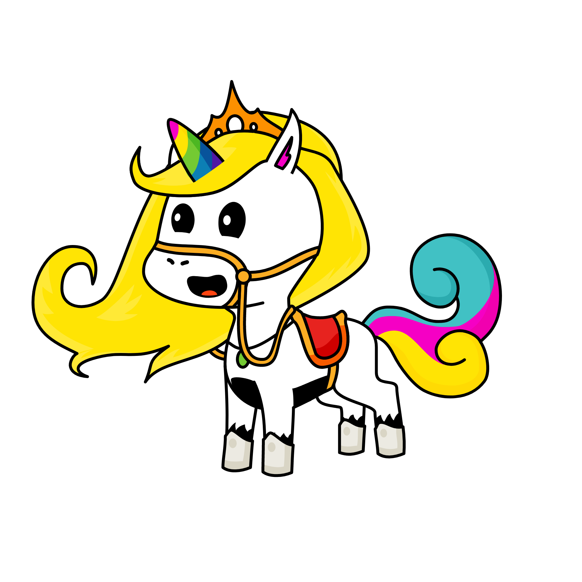 Royal pony, the unicorn