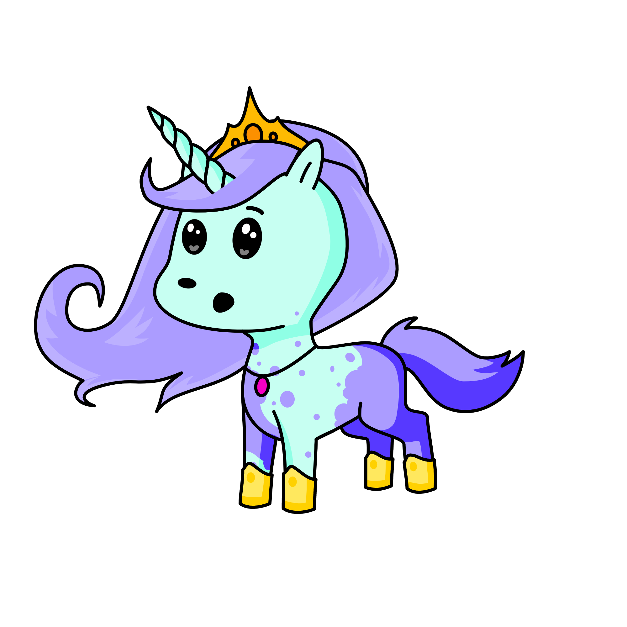 Skyshine Glitter, the unicorn