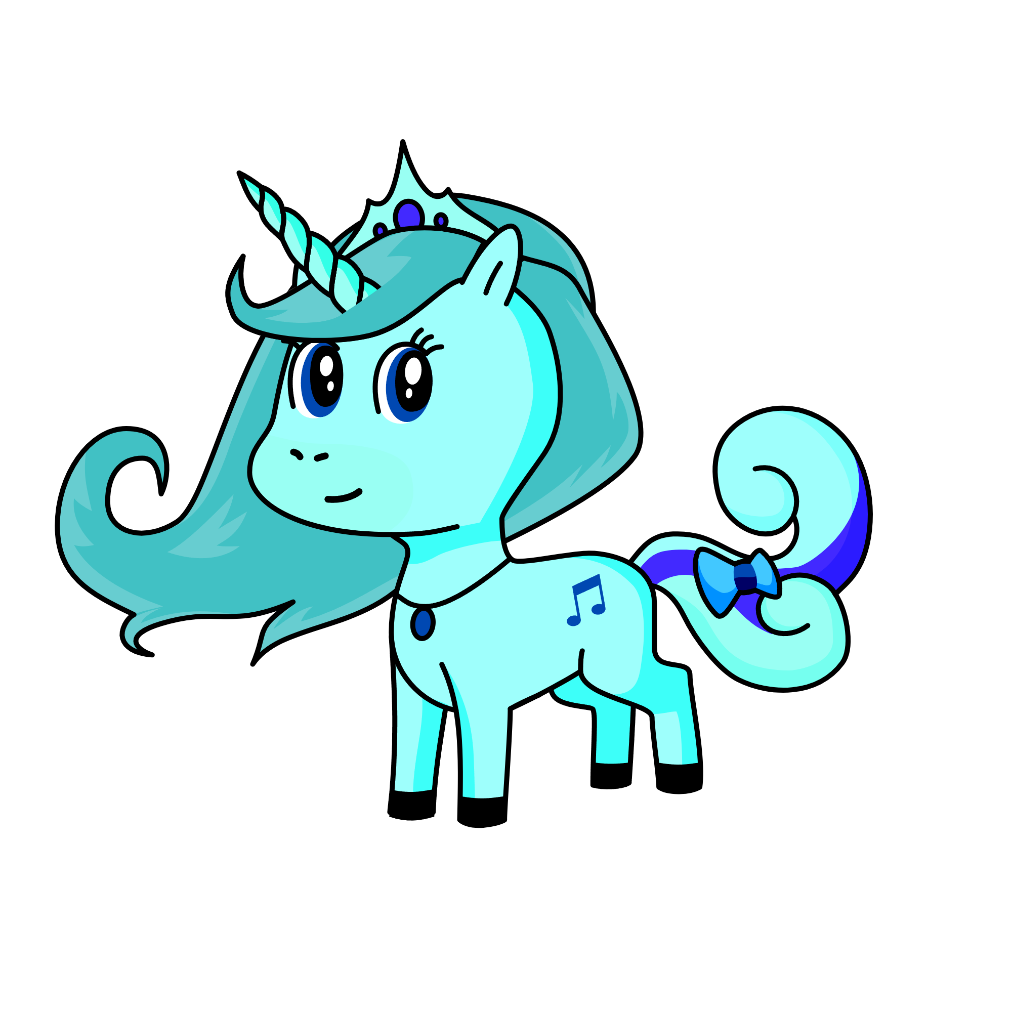 snowy, the unicorn
