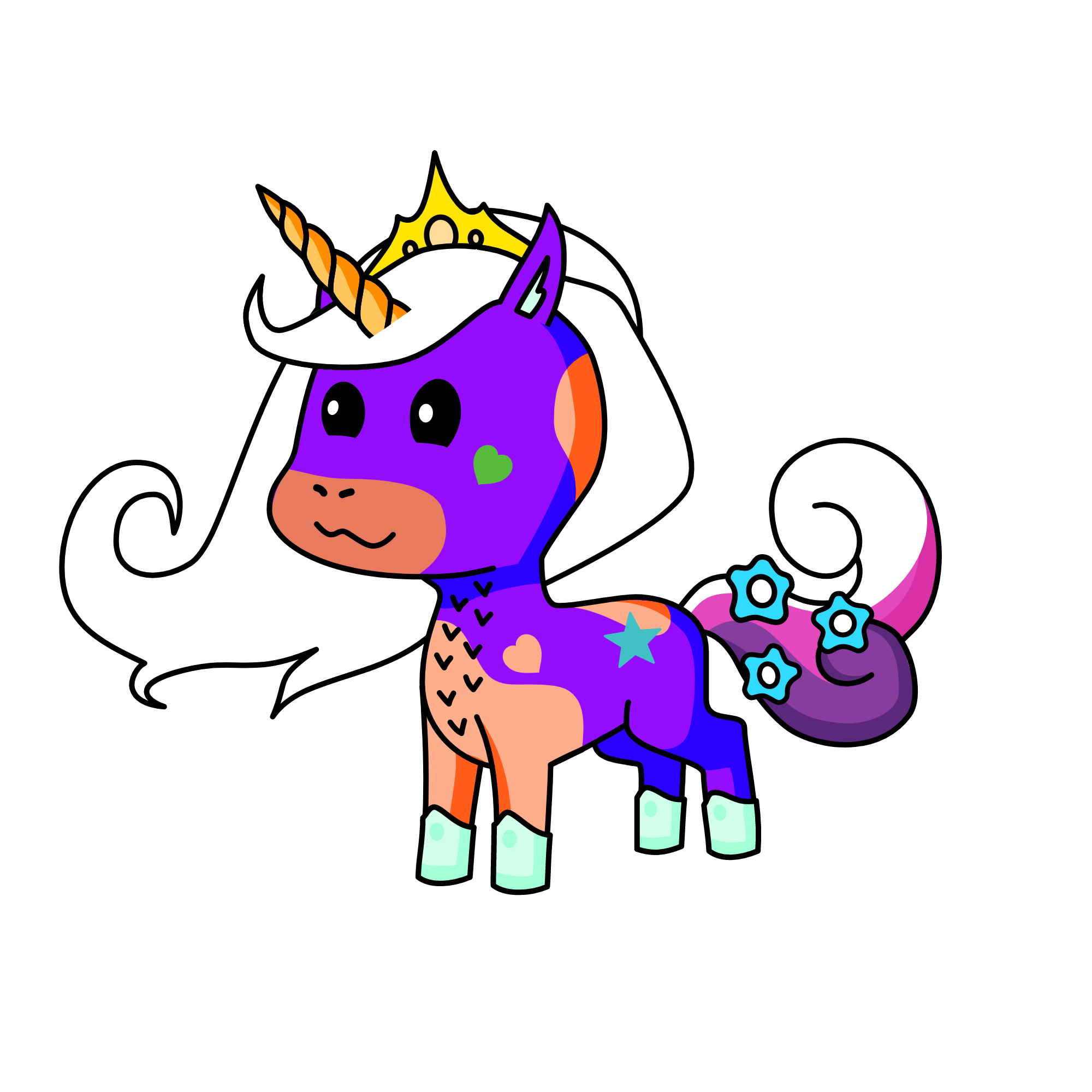 butterfly, the unicorn
