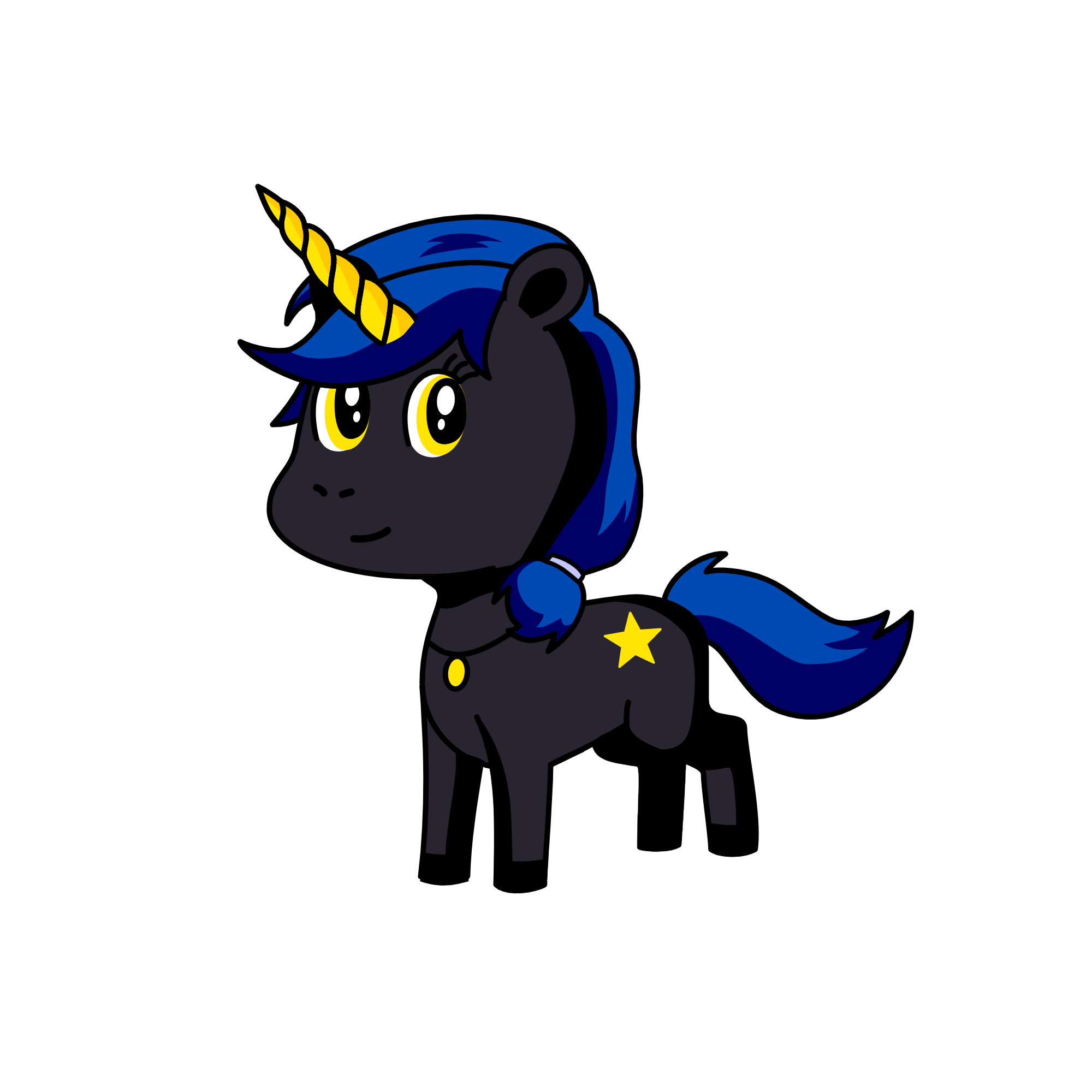 Midnight, the unicorn