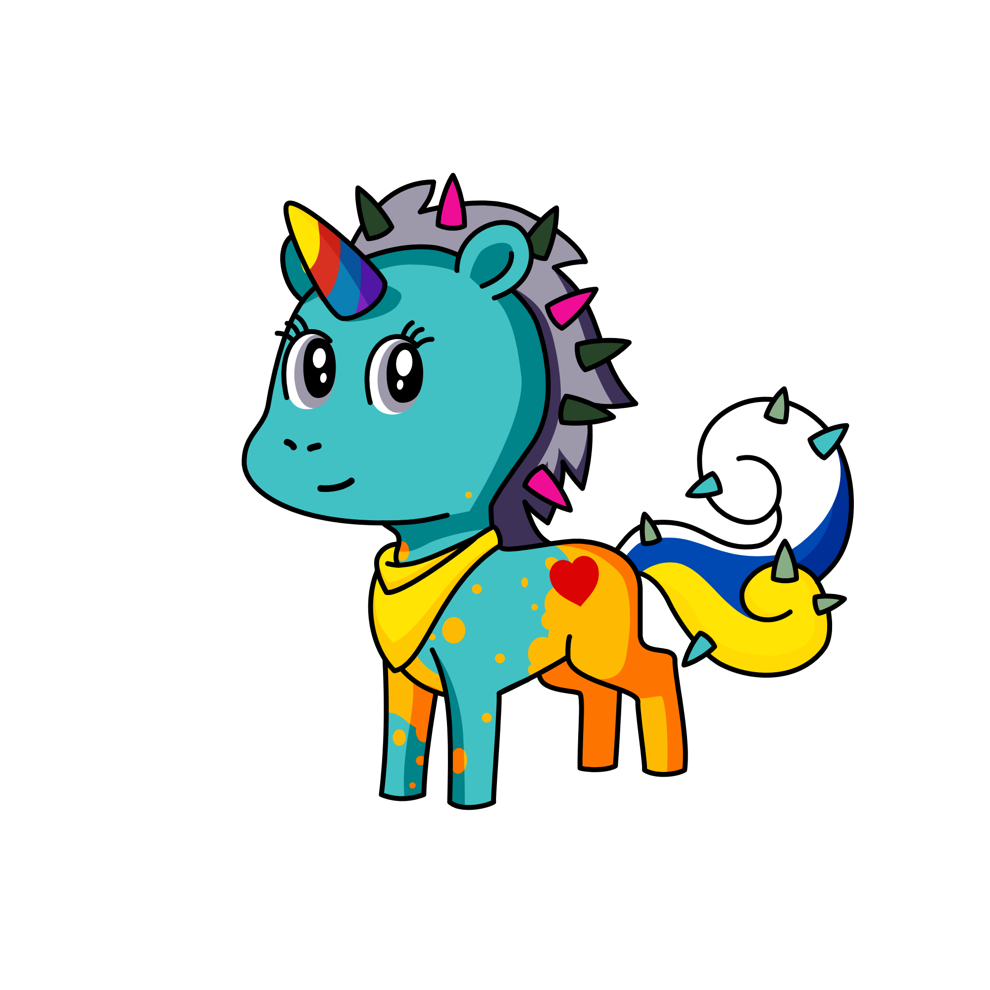 Blenda, the unicorn