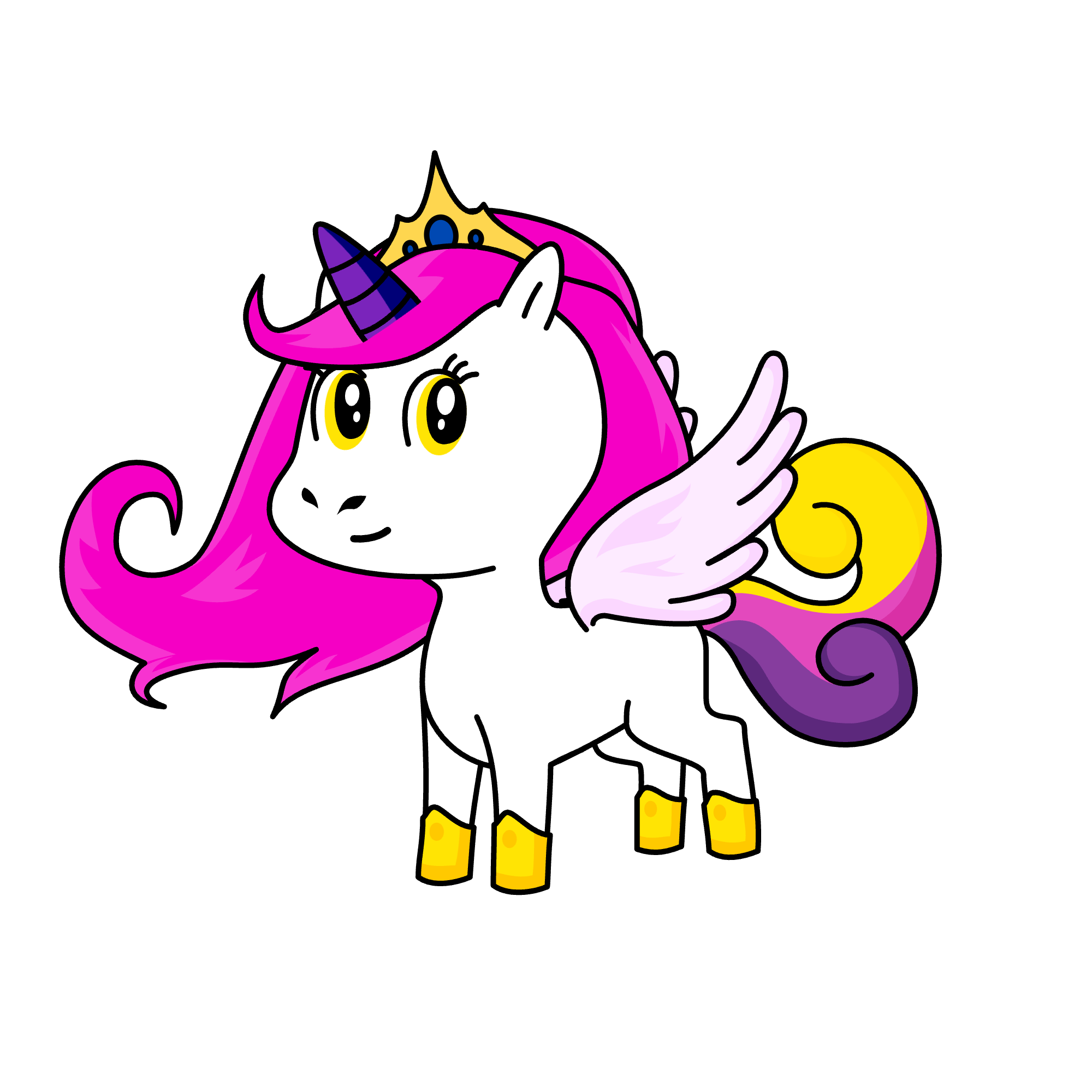 Rainbow Princess, the unicorn