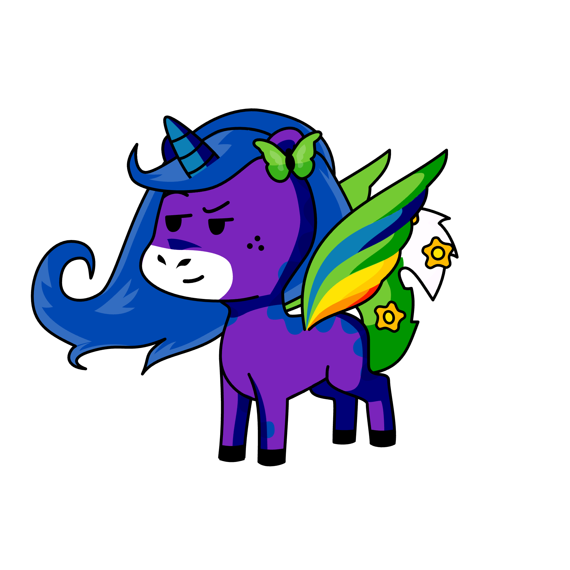 F, the unicorn