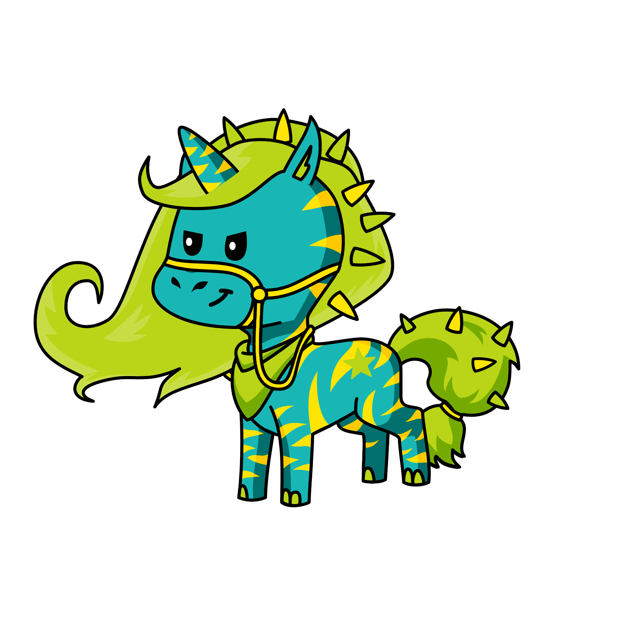 scary unicorn monster dinosaur times roar spiky bad magic scary unicorn night forest sing bad songs, the unicorn