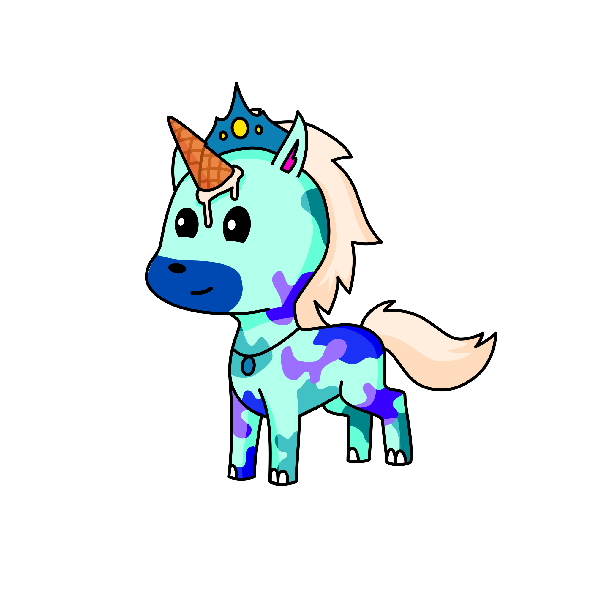 Poffa offa, the unicorn