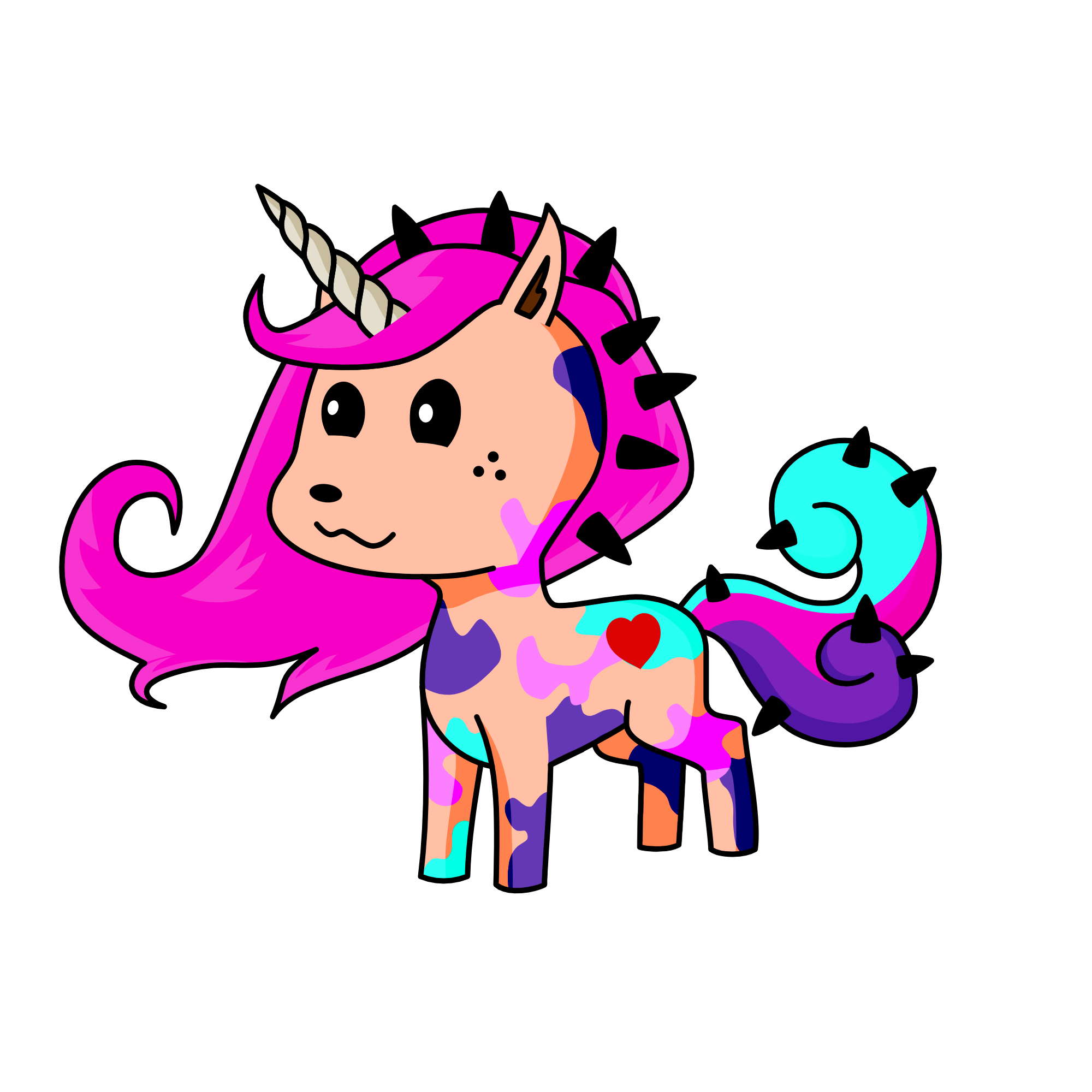rose, the unicorn