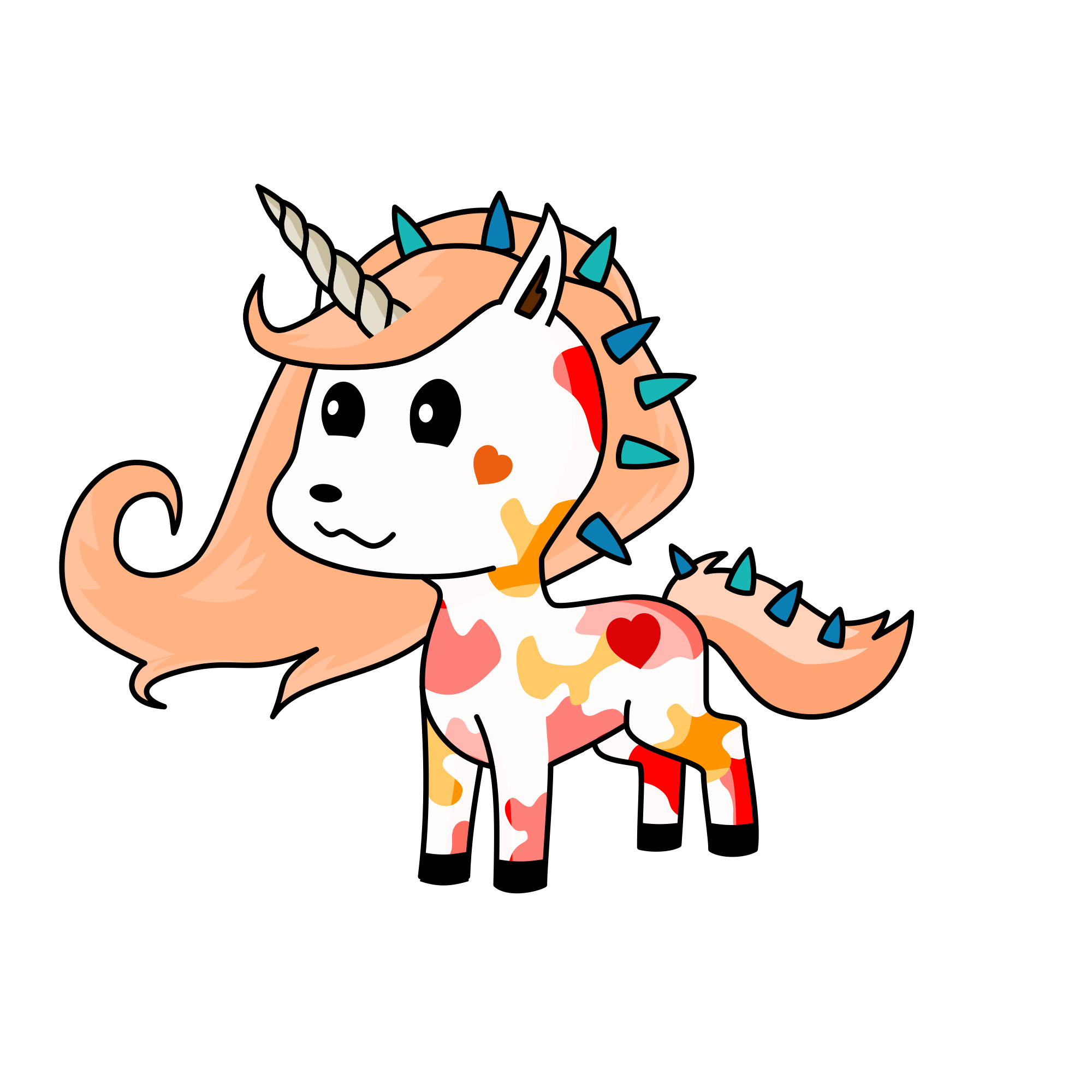 Glowa, the unicorn