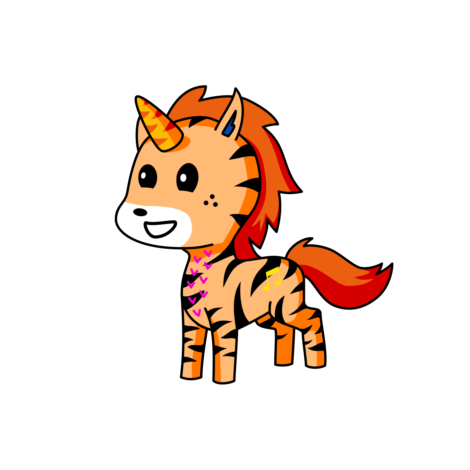 Tiger, the unicorn