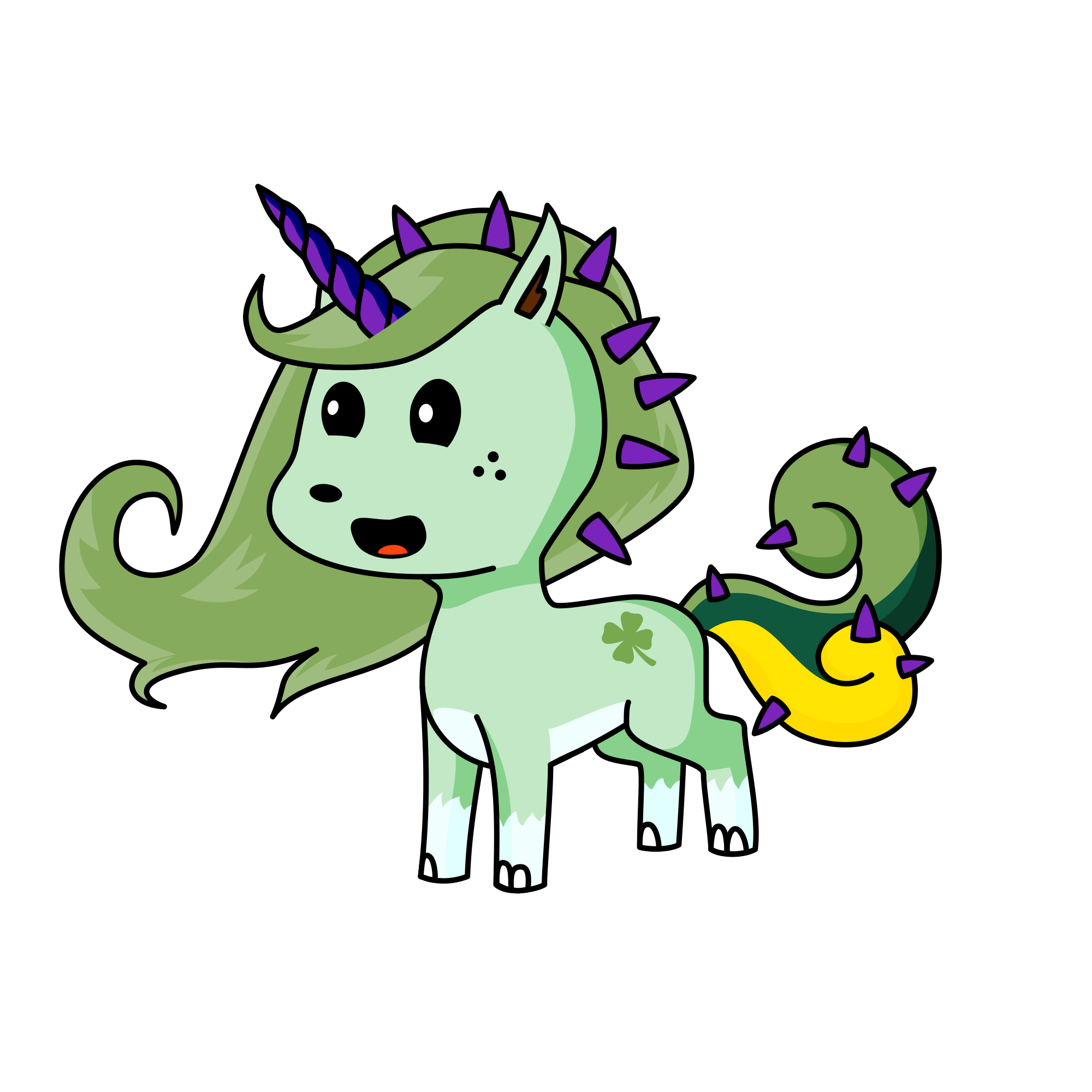 Clover , the unicorn
