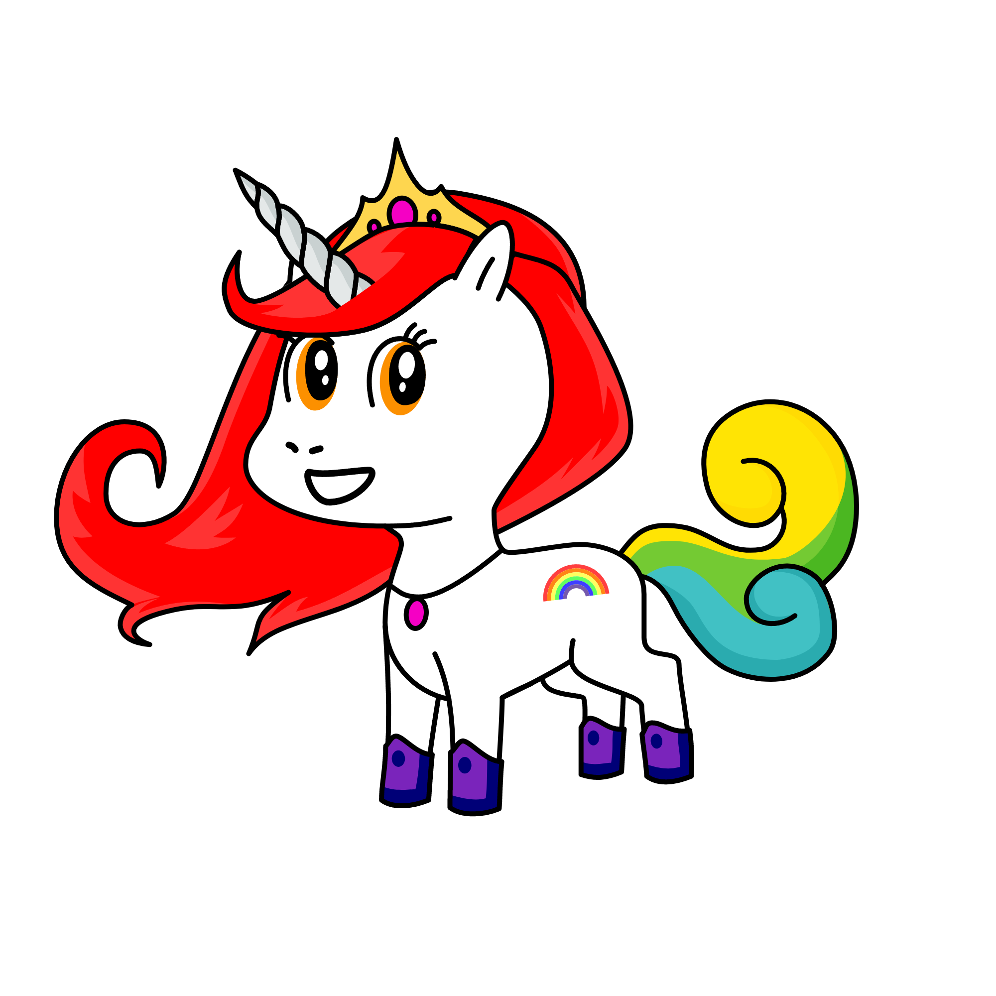 Queen Of Colours, the unicorn