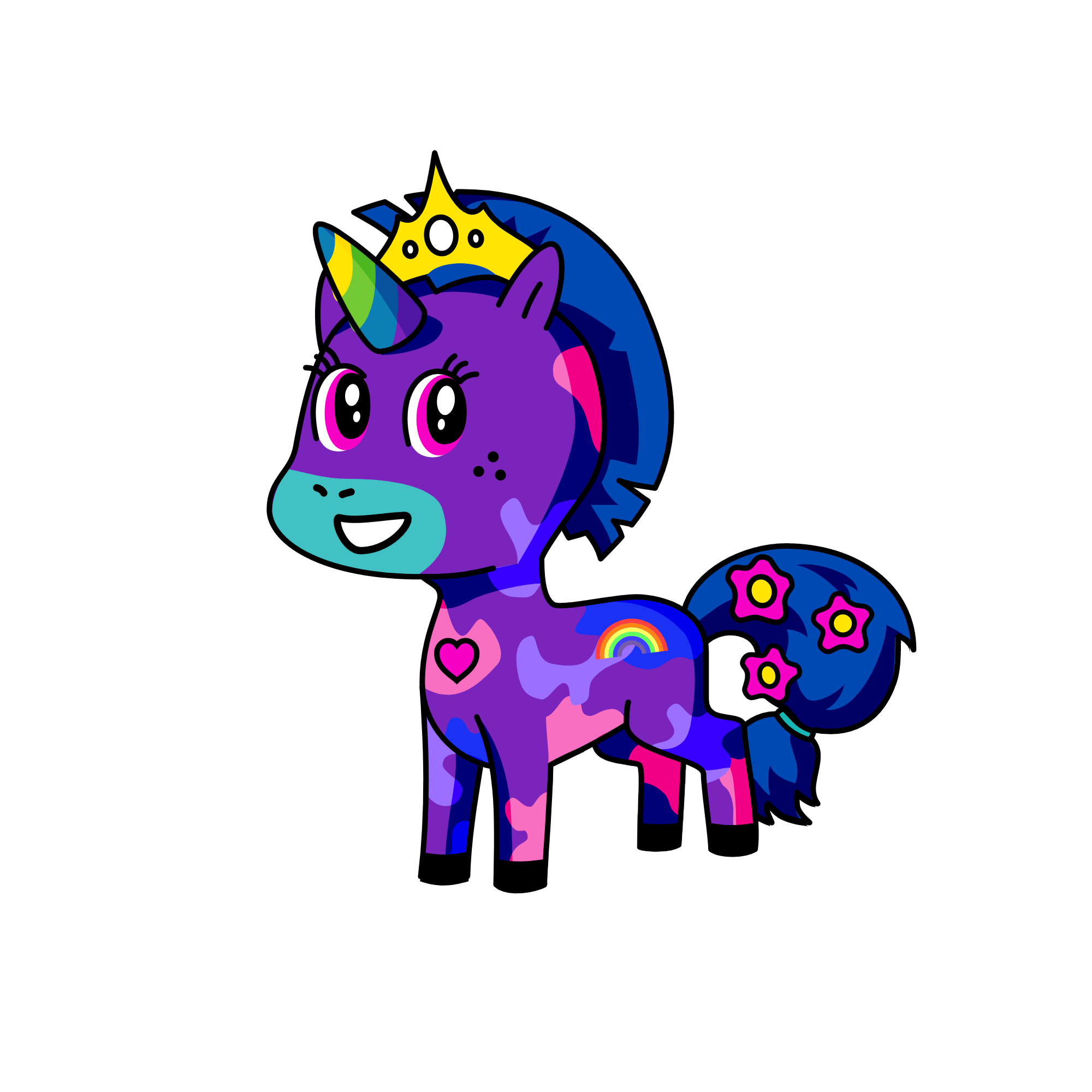 Rainbow Butt, the unicorn