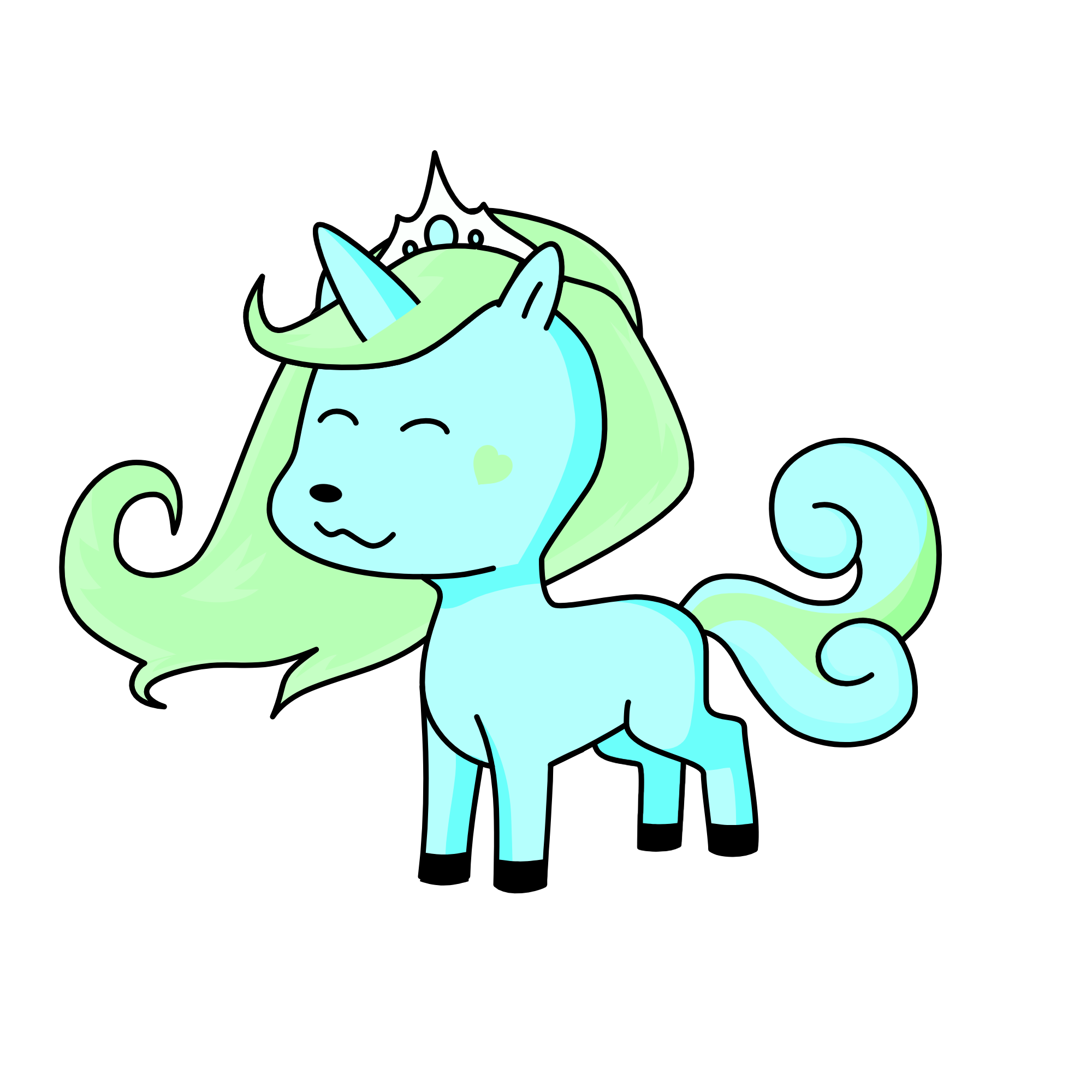 Cloudy, the unicorn