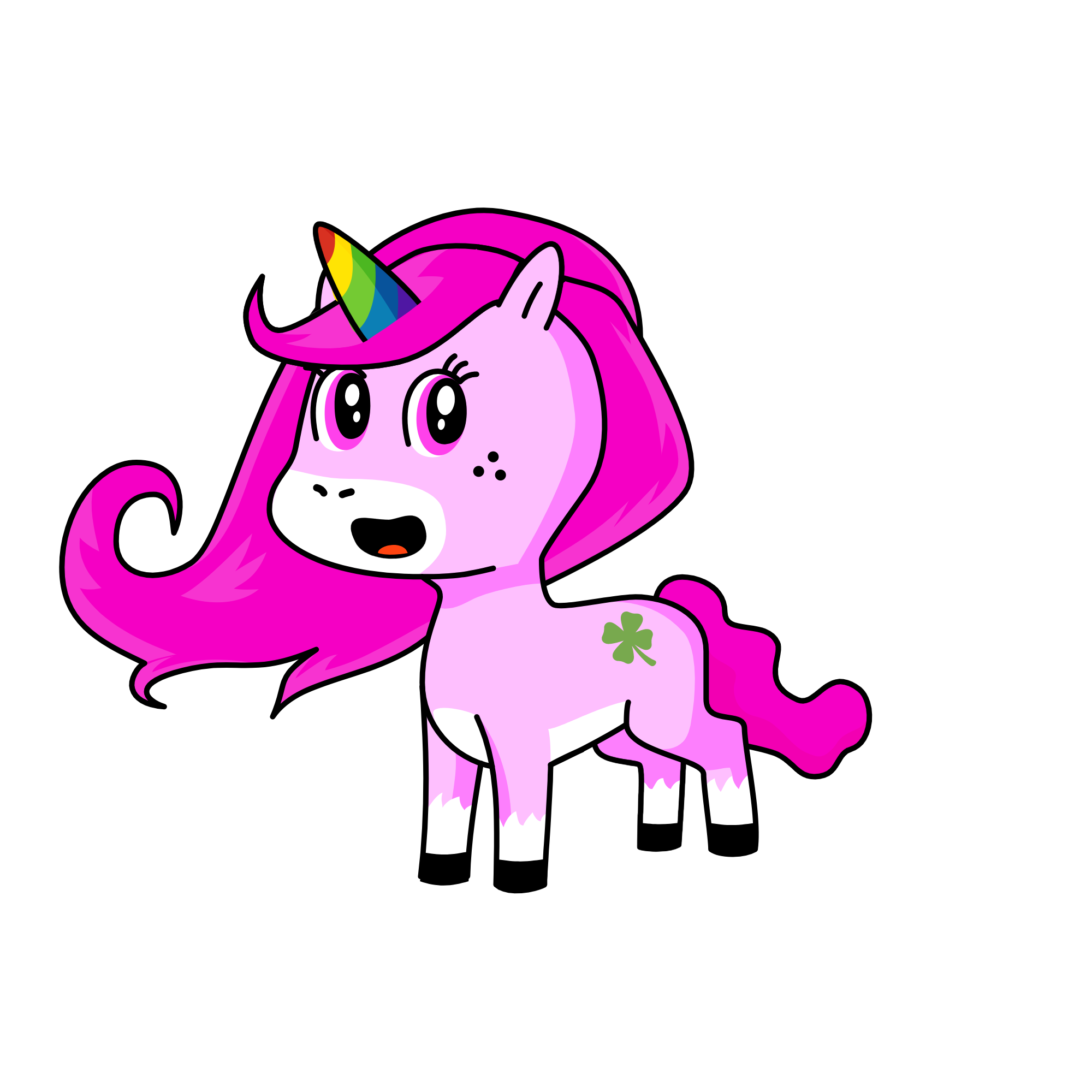 Pinky, the unicorn