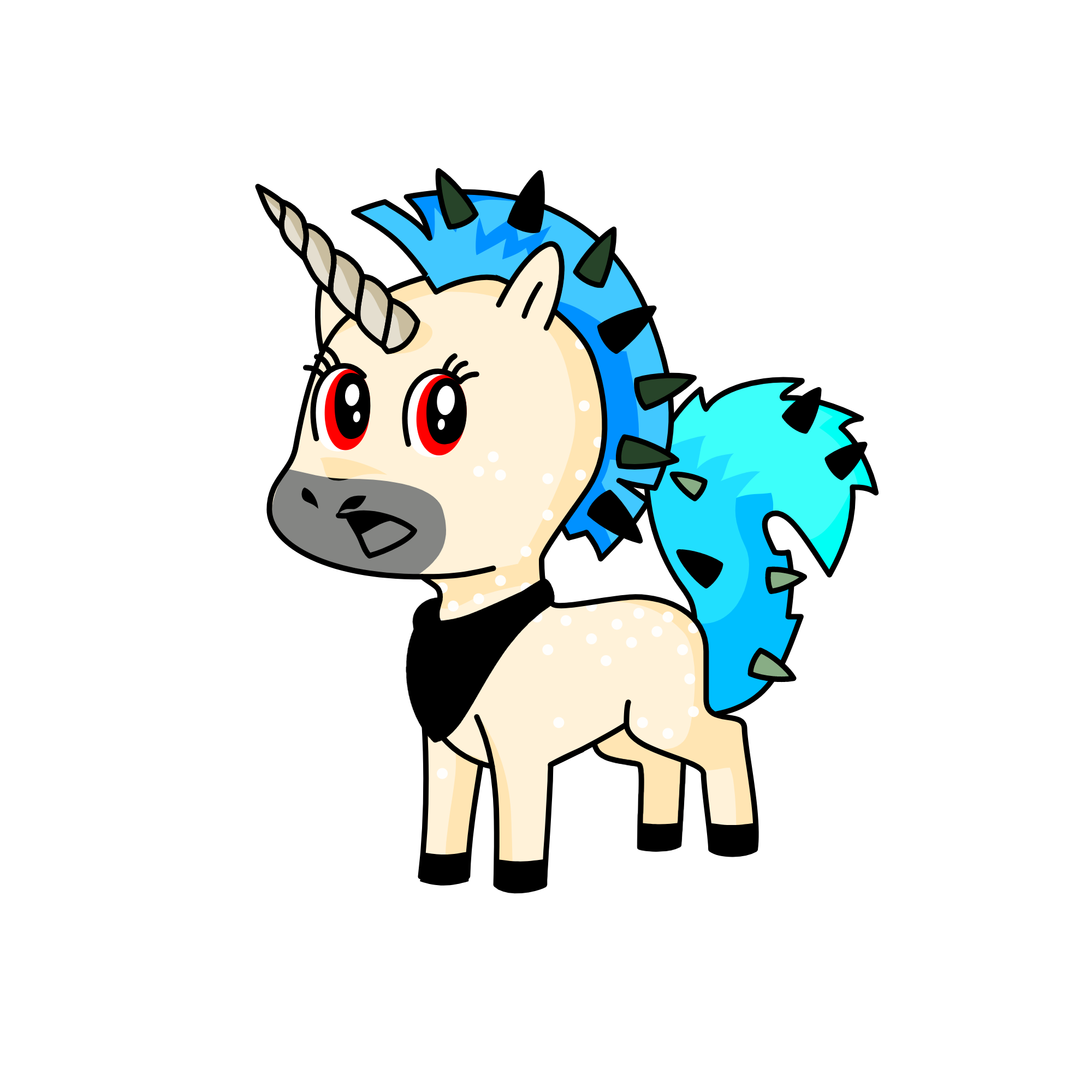 qasdfgj, the unicorn