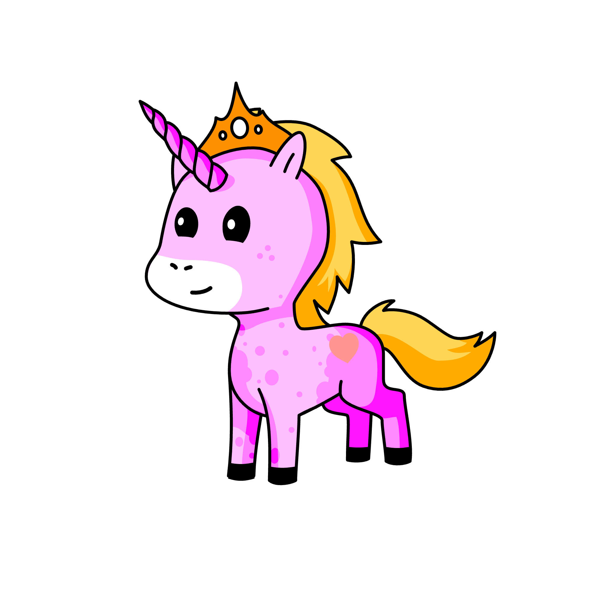 Sunset, the unicorn