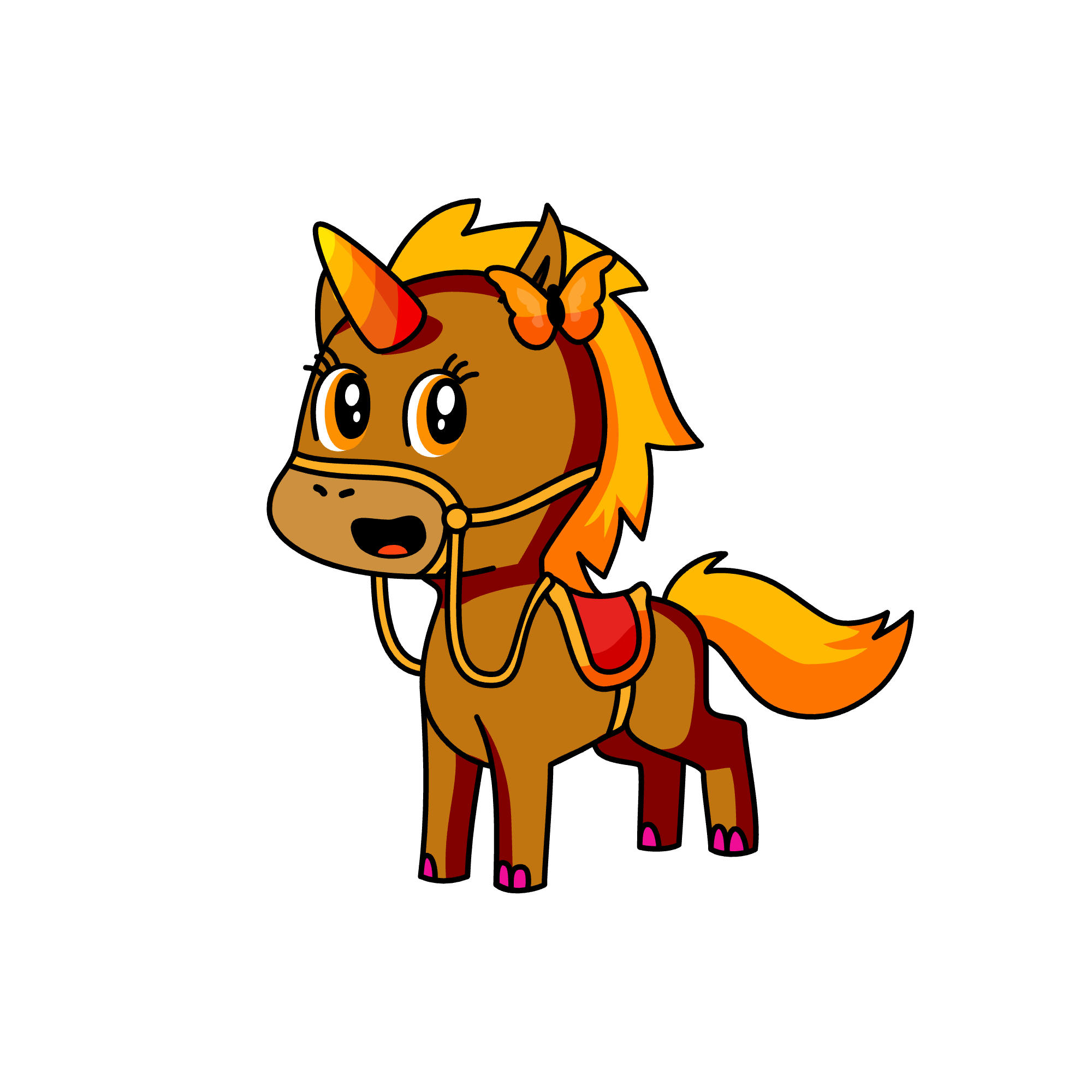 butterfly, the unicorn