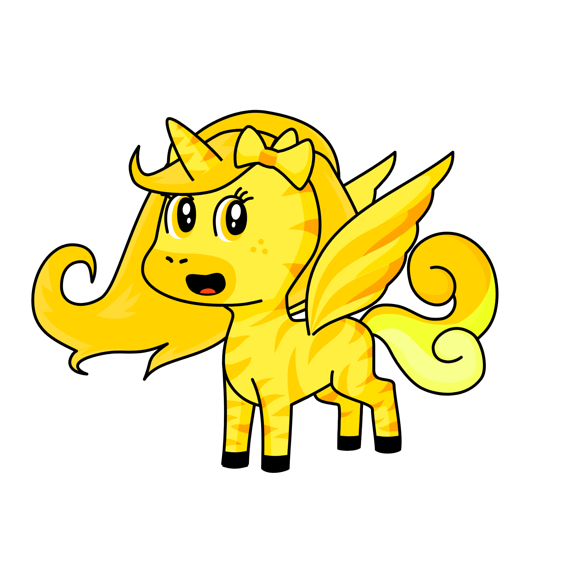 lellow, the unicorn