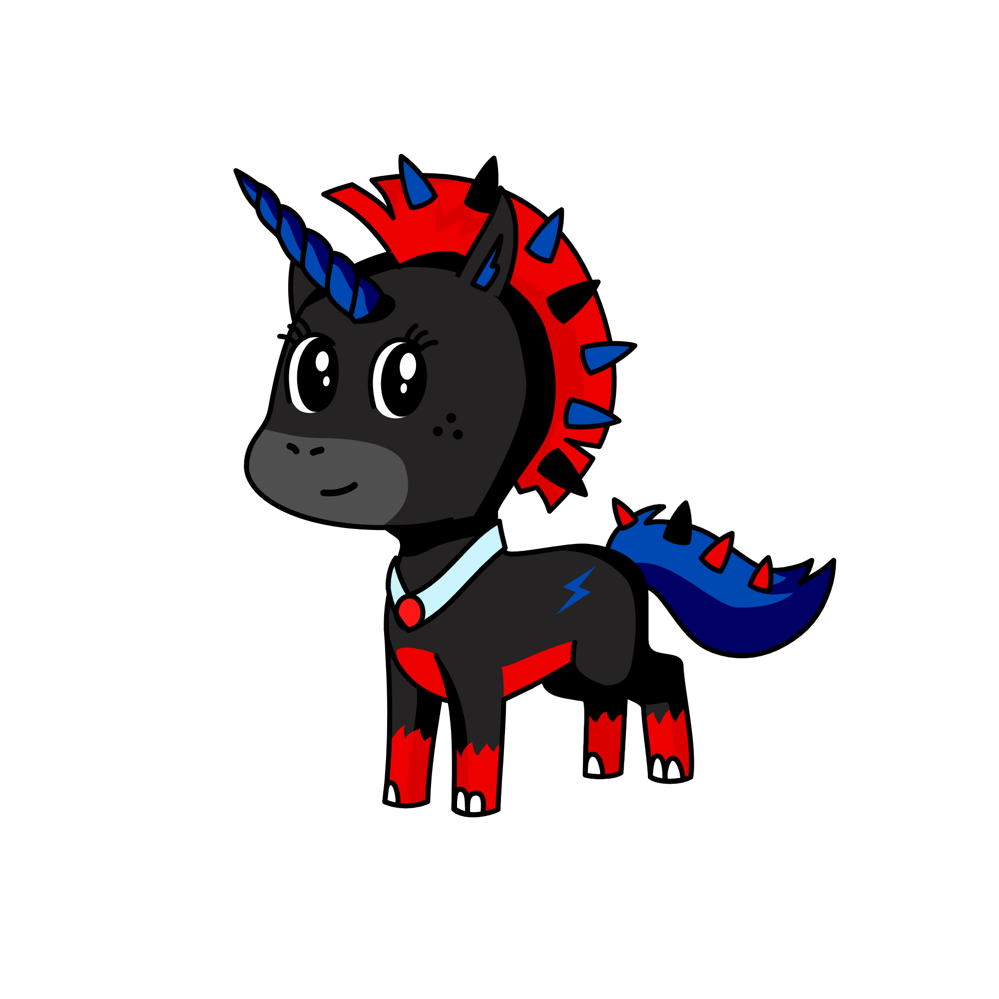 spikes, the unicorn