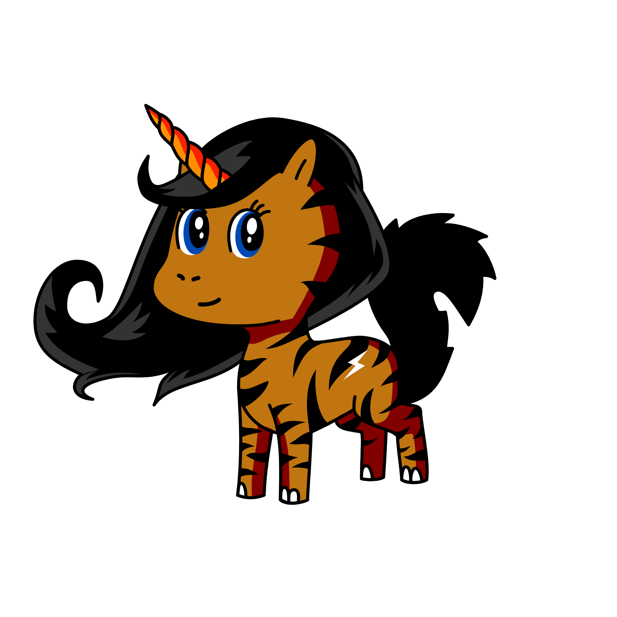 Tiger lilly, the unicorn