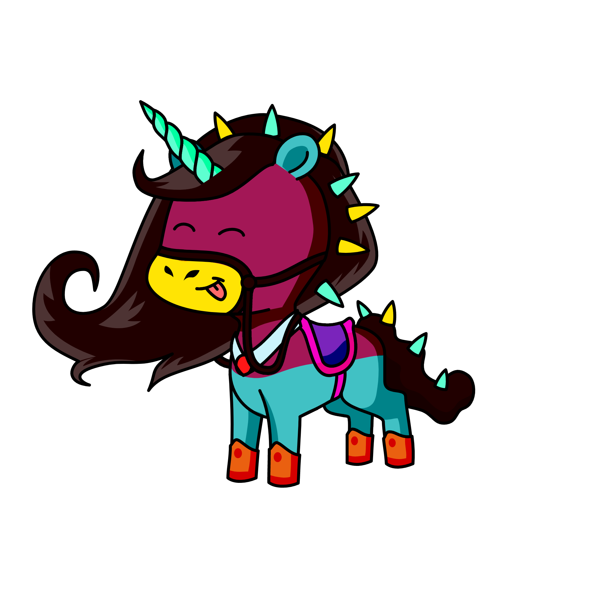 sparkle doodle pants, the unicorn