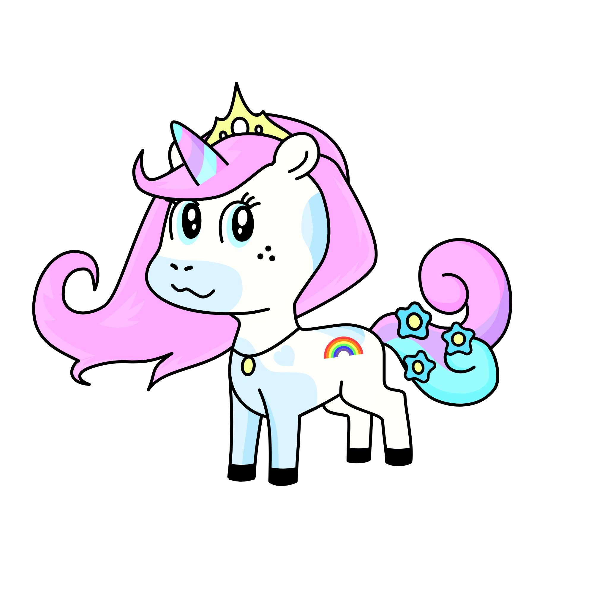 Rainbow!, the unicorn