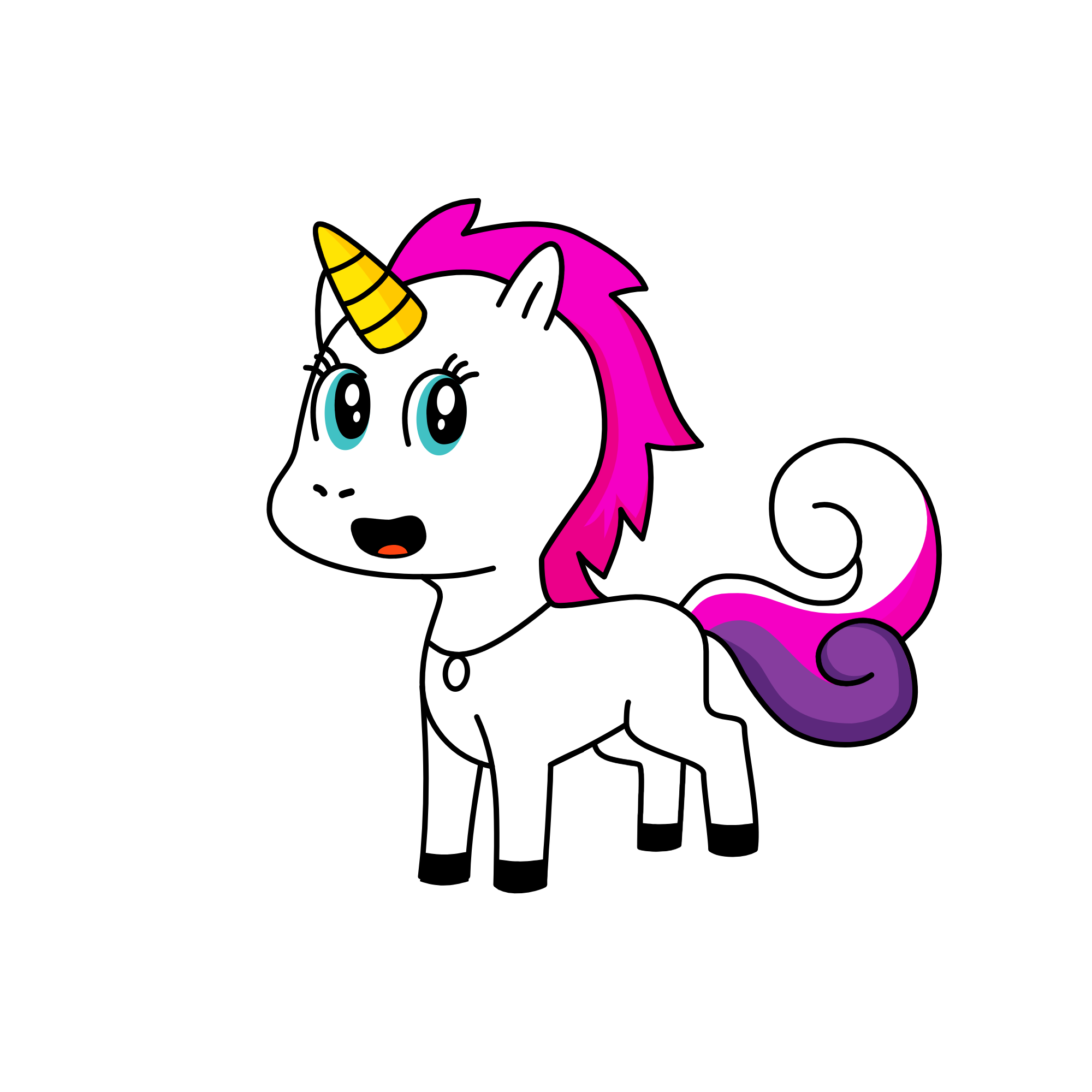 snow pink, the unicorn