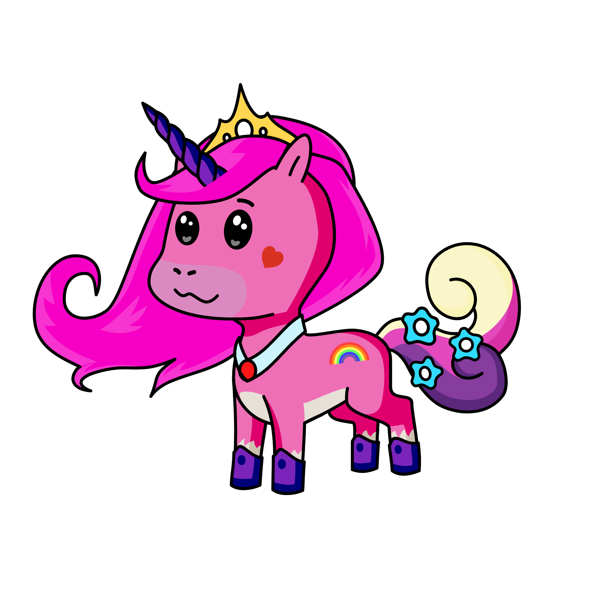 Cystal, the unicorn