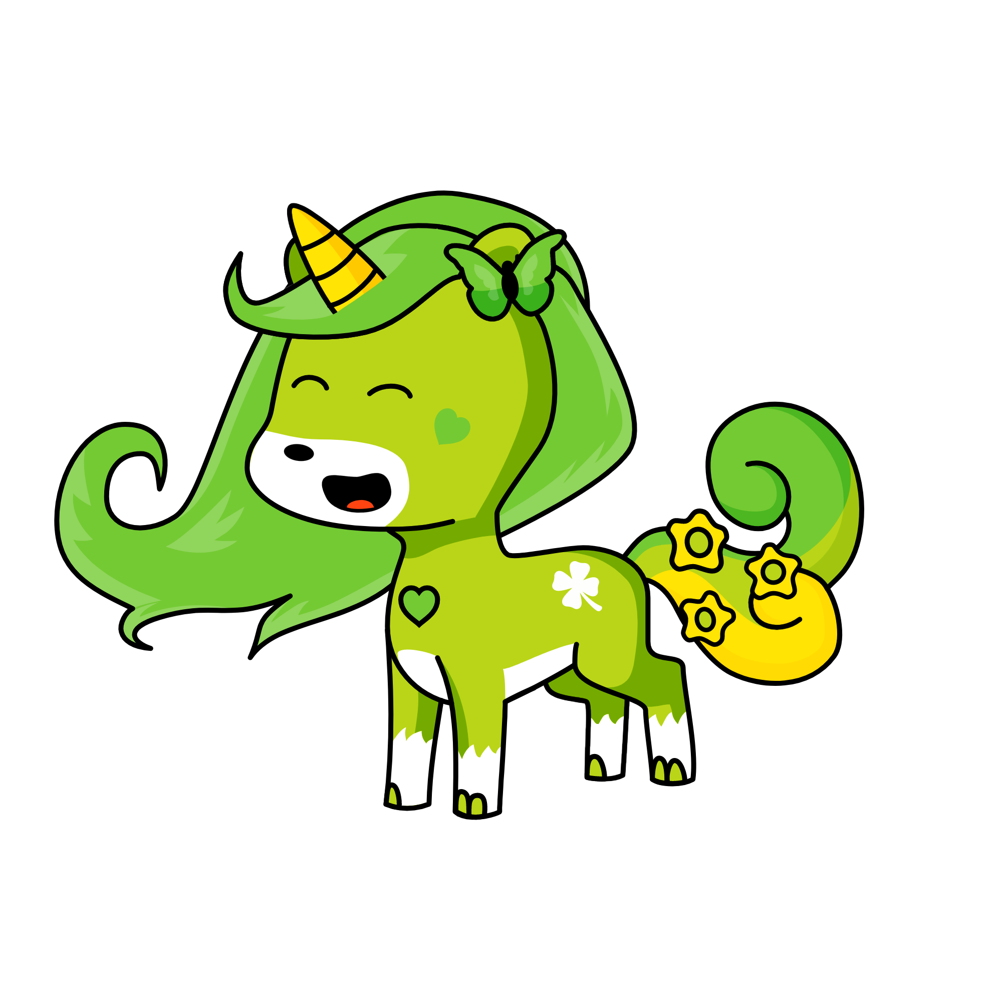Forest queen, the unicorn