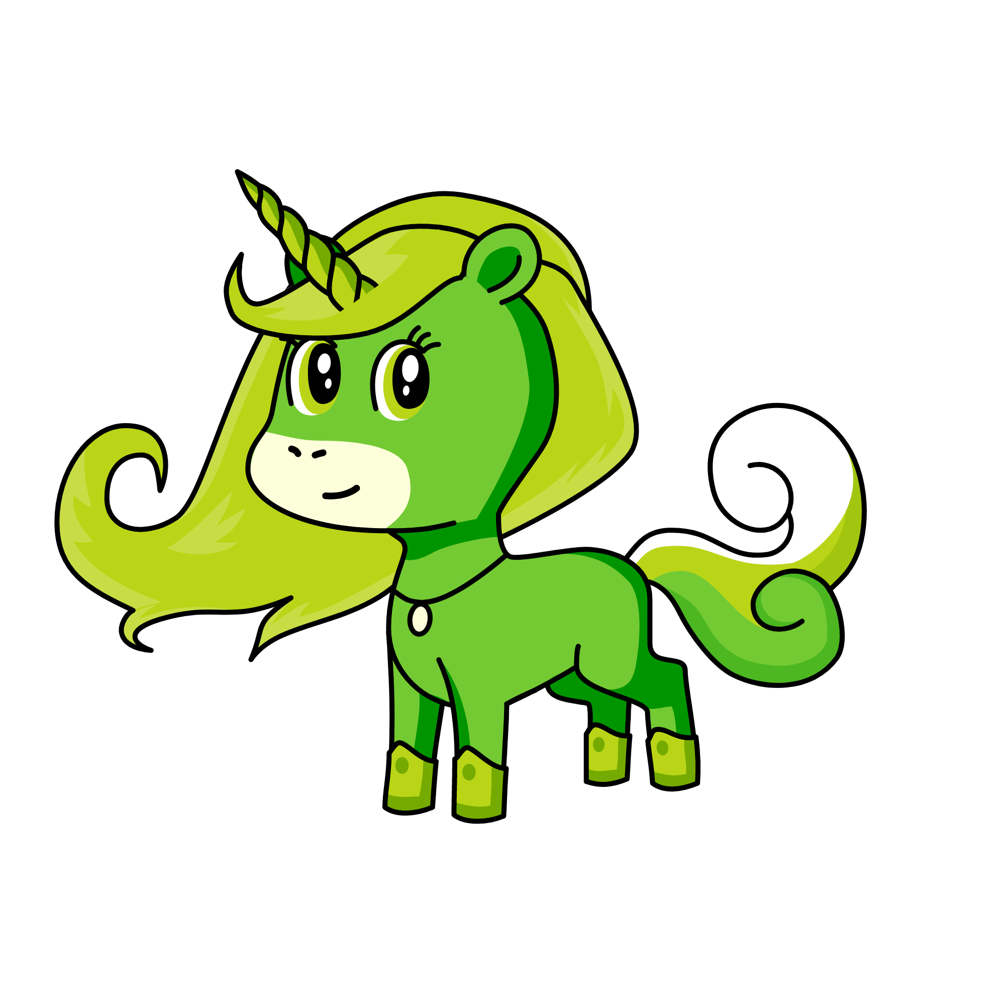 Minty, the unicorn