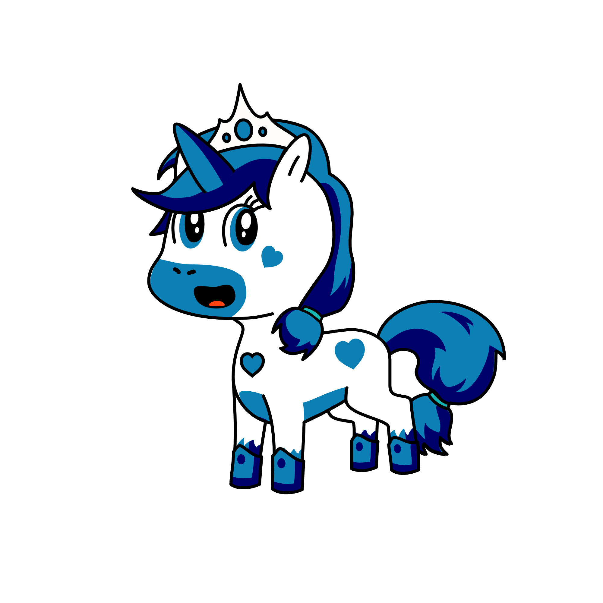 Bluey, the unicorn