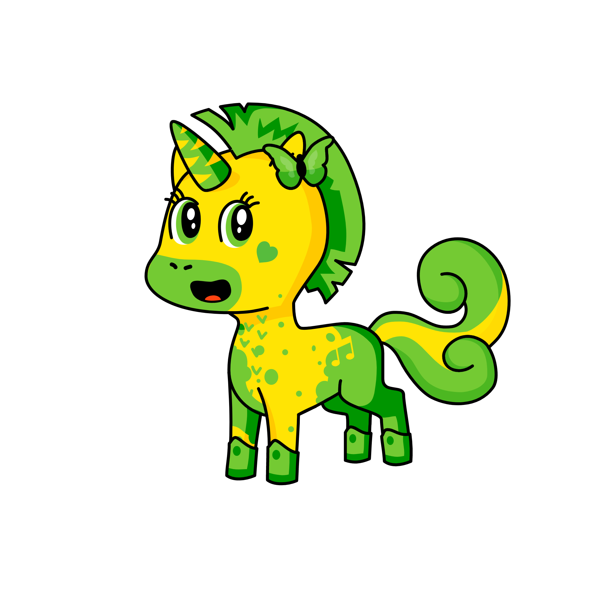 Grrr, the unicorn