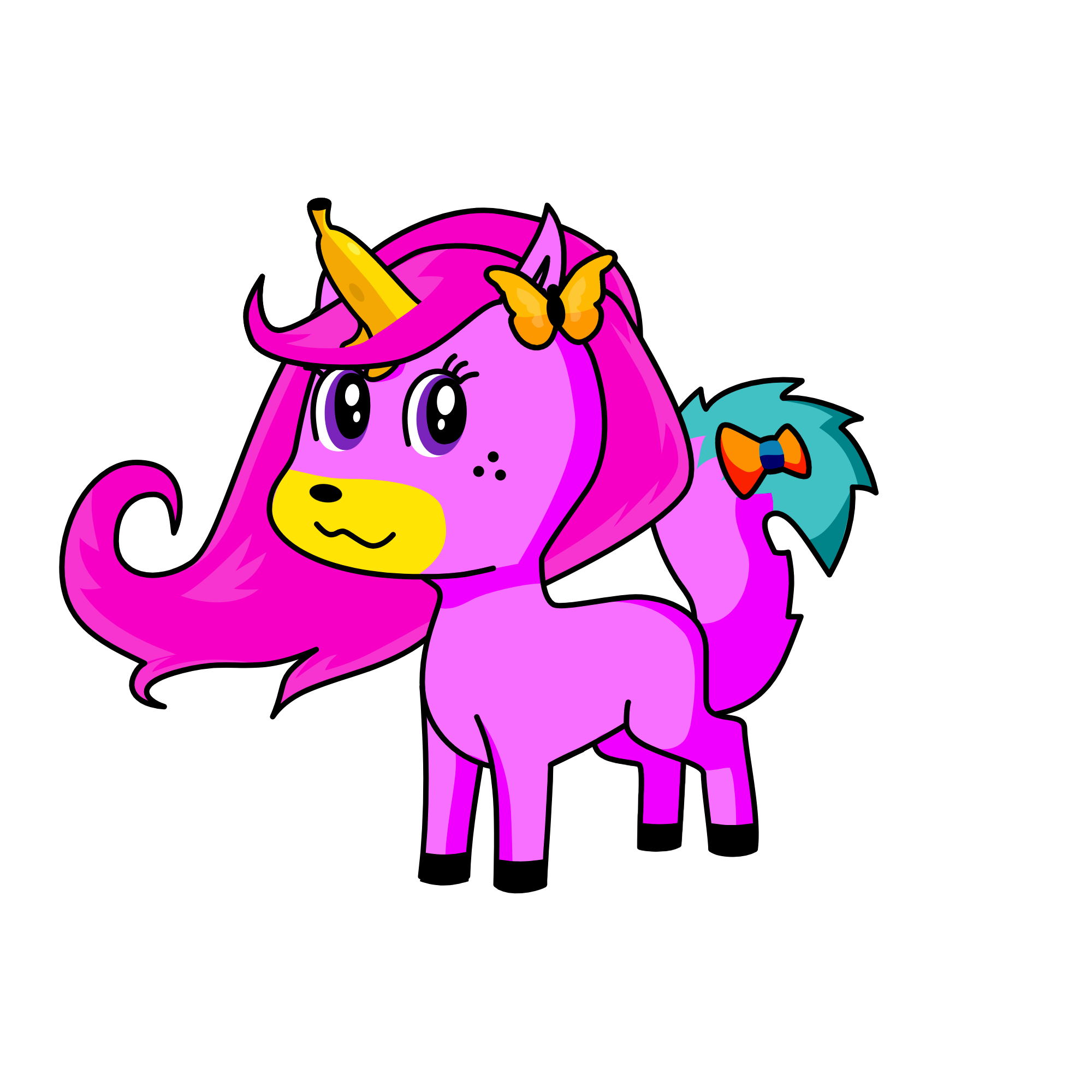 Confetti Soft Flank, the unicorn